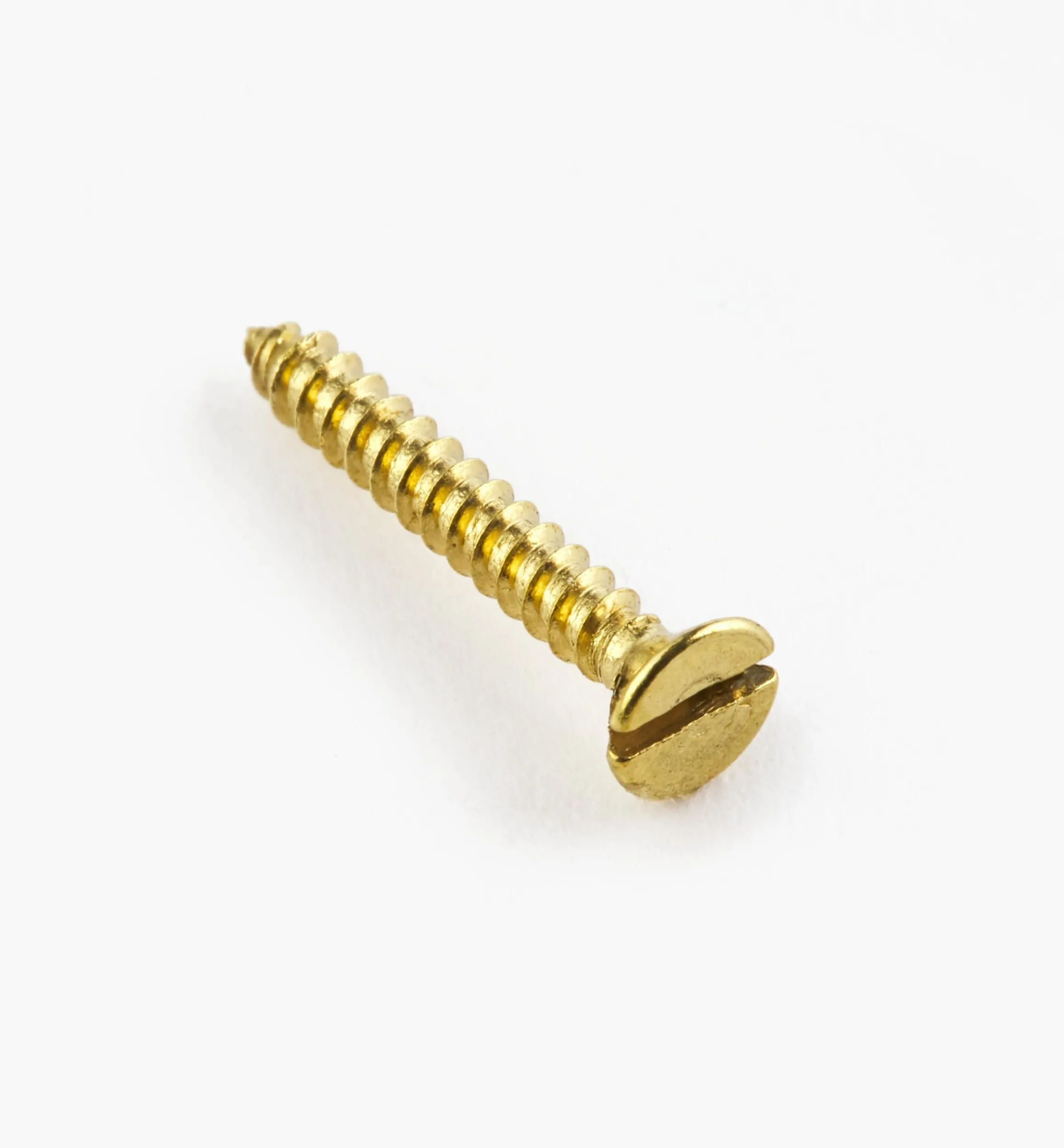 Lee Valley Screws>1/2" #1 Flat-Head Brass Screws