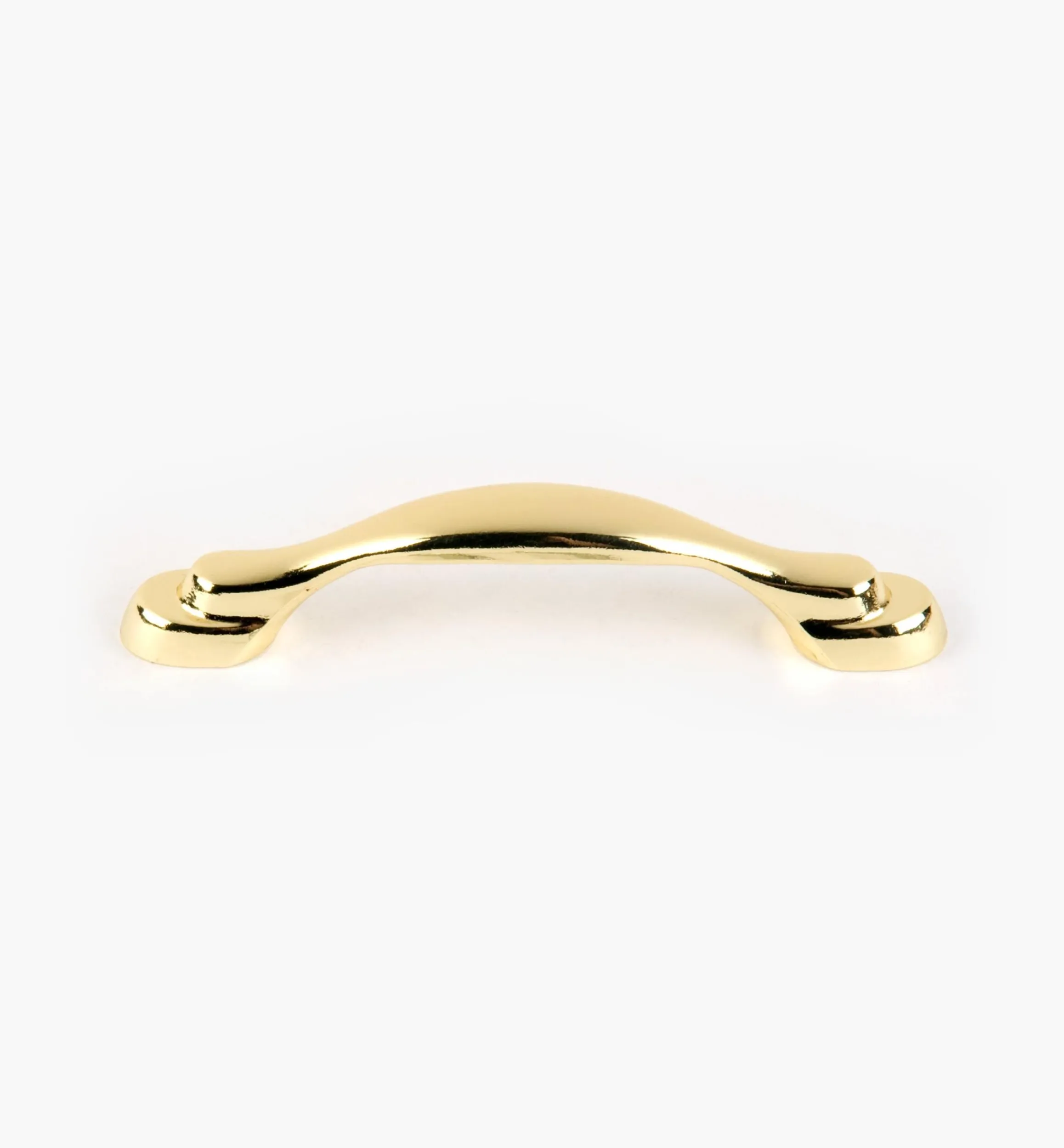 Lee Valley Pulls>4 1/4" Ultra-Bright Brass Finish Eclipse Pull