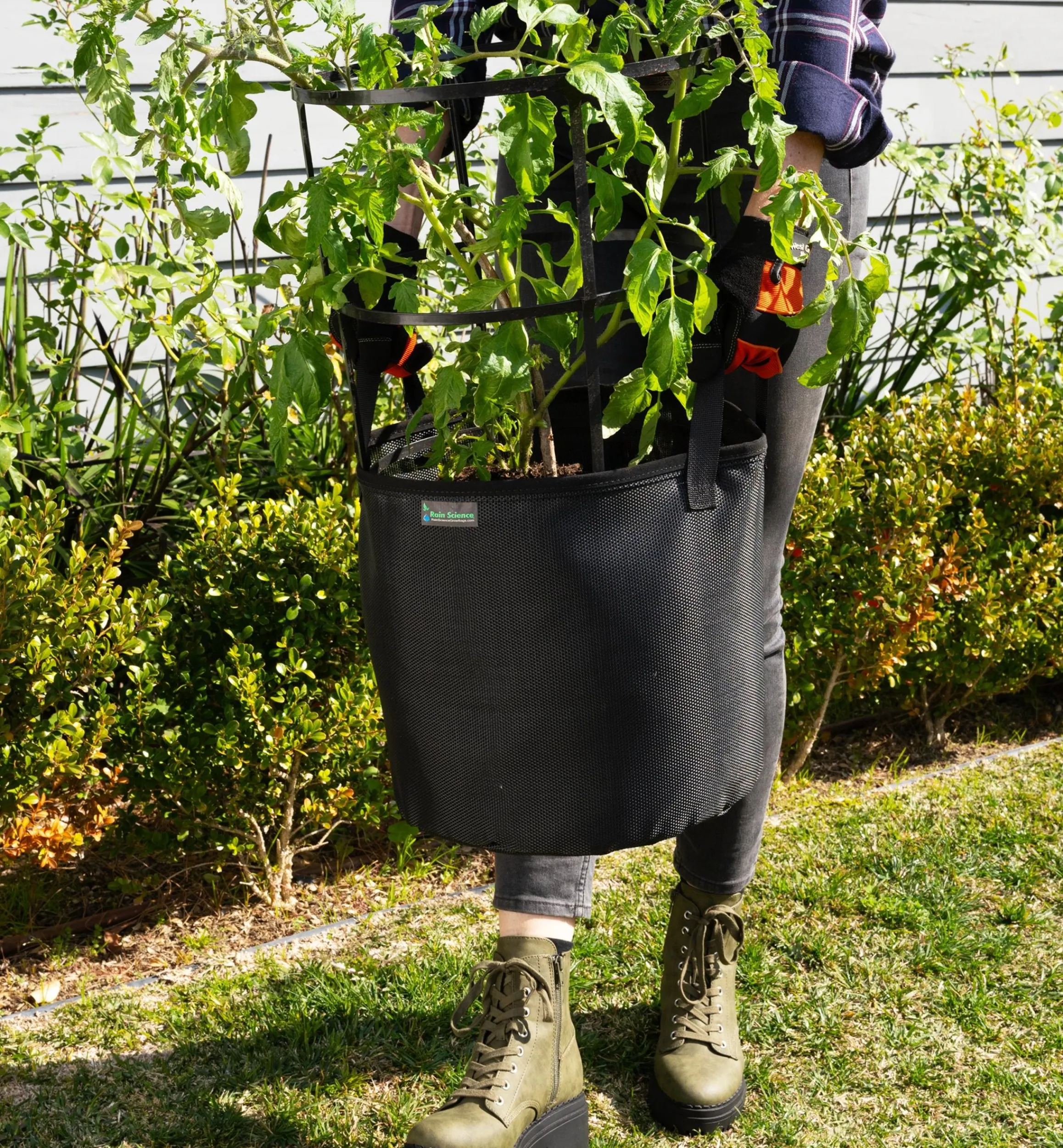 Lee Valley Container Gardening>7 Gallon Mesh Fabric Pot