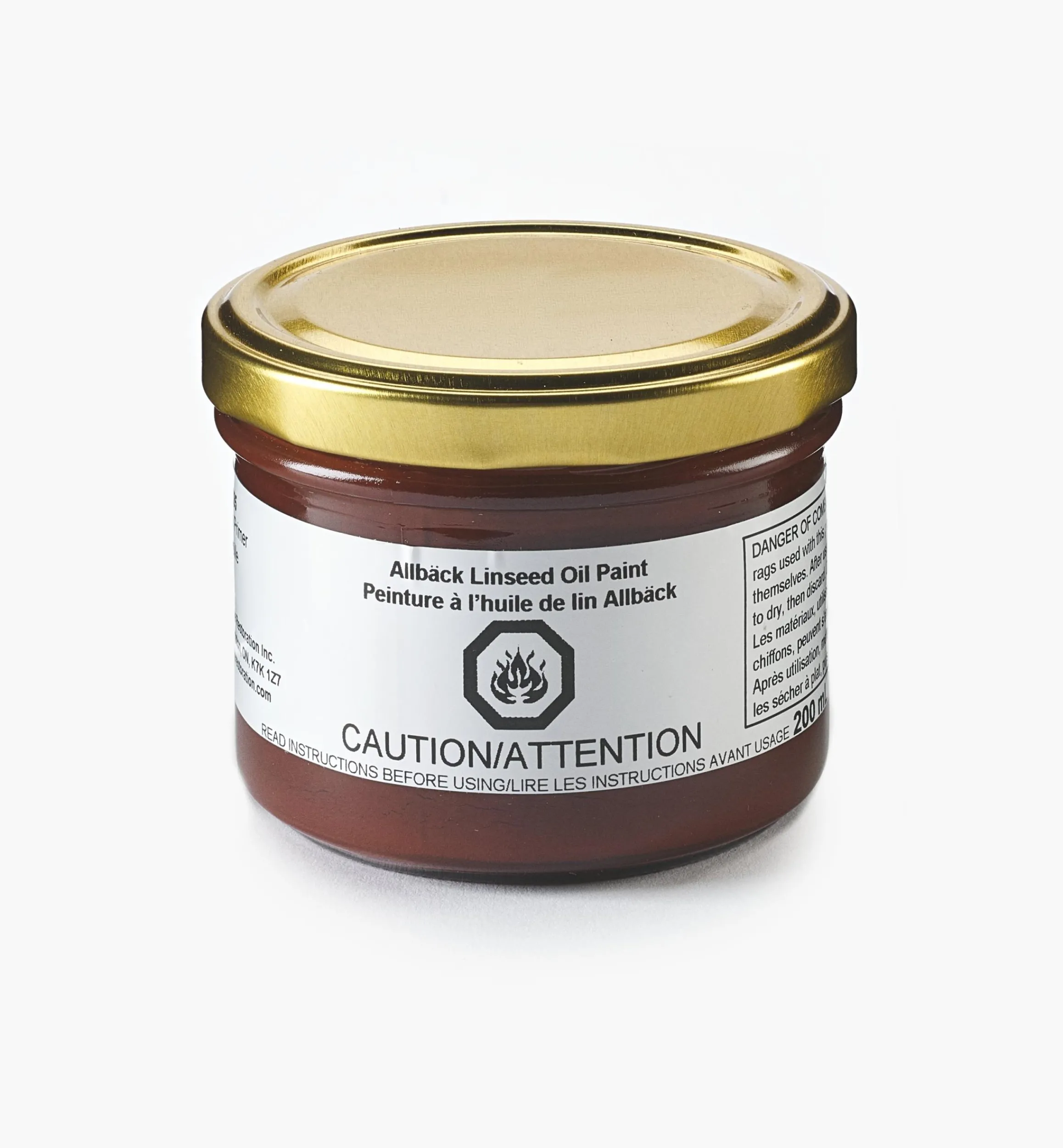 Lee Valley Supplies>Allbäck Iron Primer Linseed Oil Paint