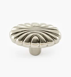 Lee Valley Knobs>Amerock Natural Elegance Satin Nickel Shell Knob