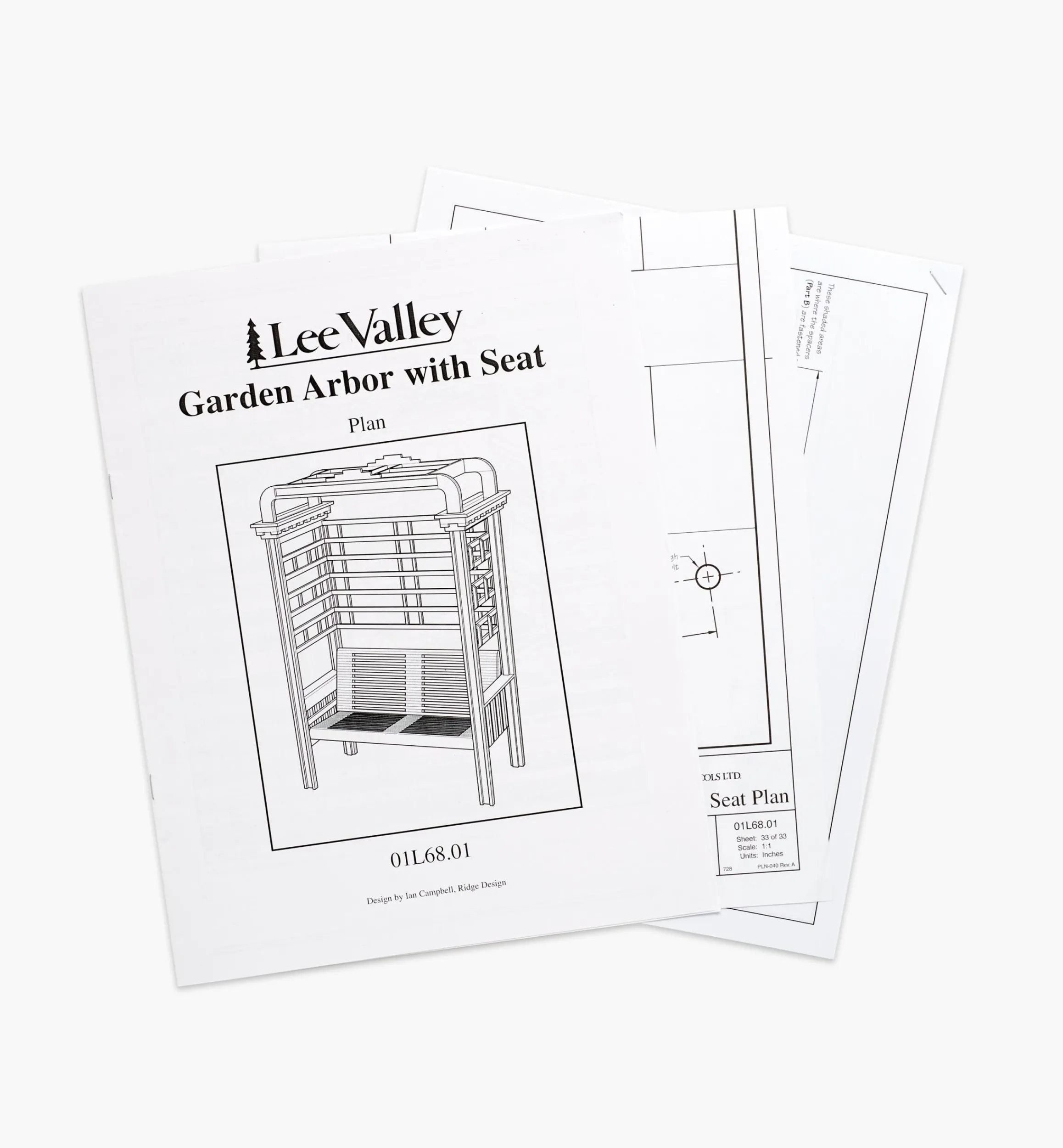 Lee Valley Plans>Arbor With Seat Plan