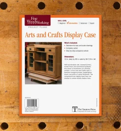 Lee Valley Plans>Arts And Crafts Display Case Plan