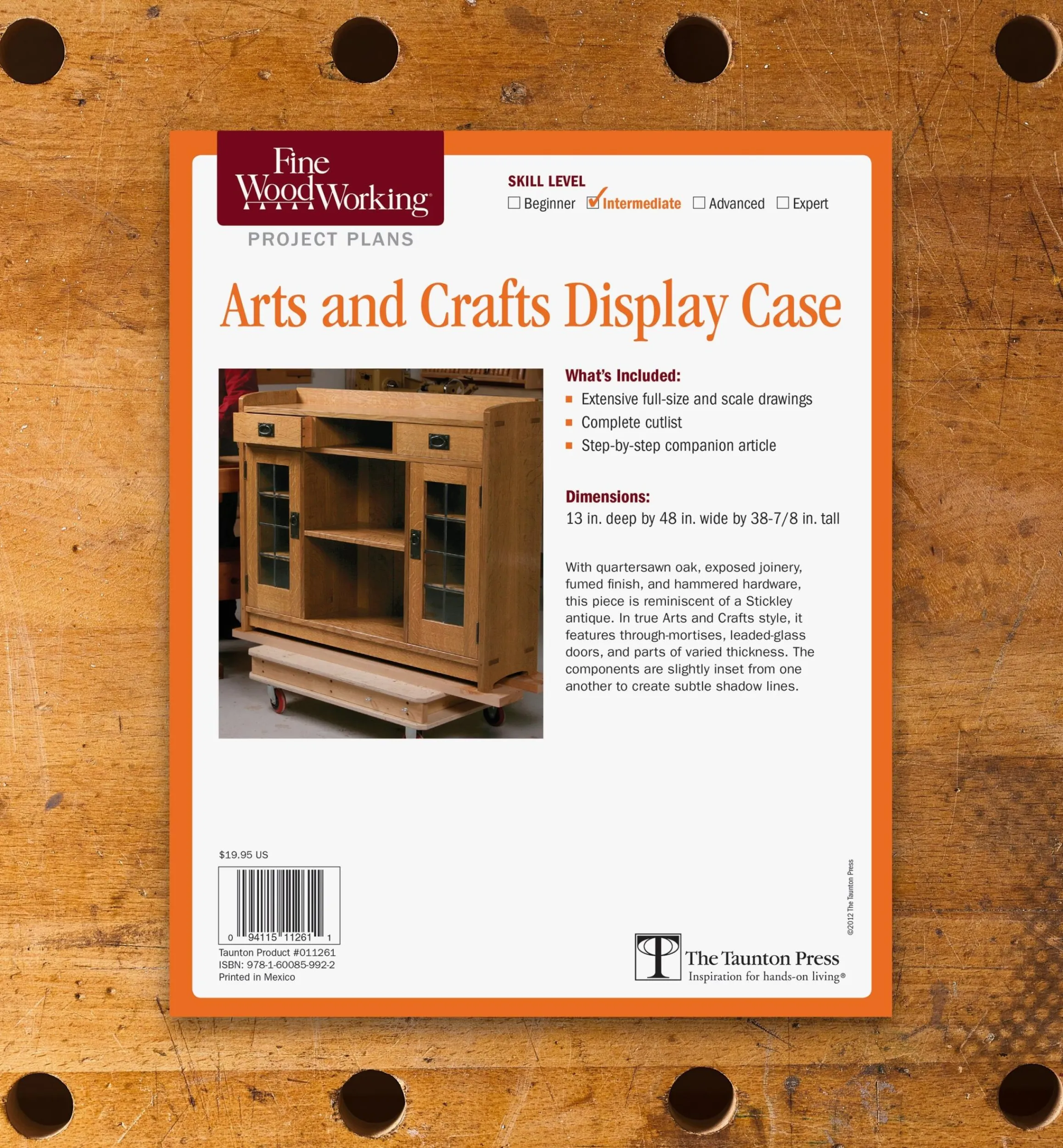 Lee Valley Plans>Arts And Crafts Display Case Plan