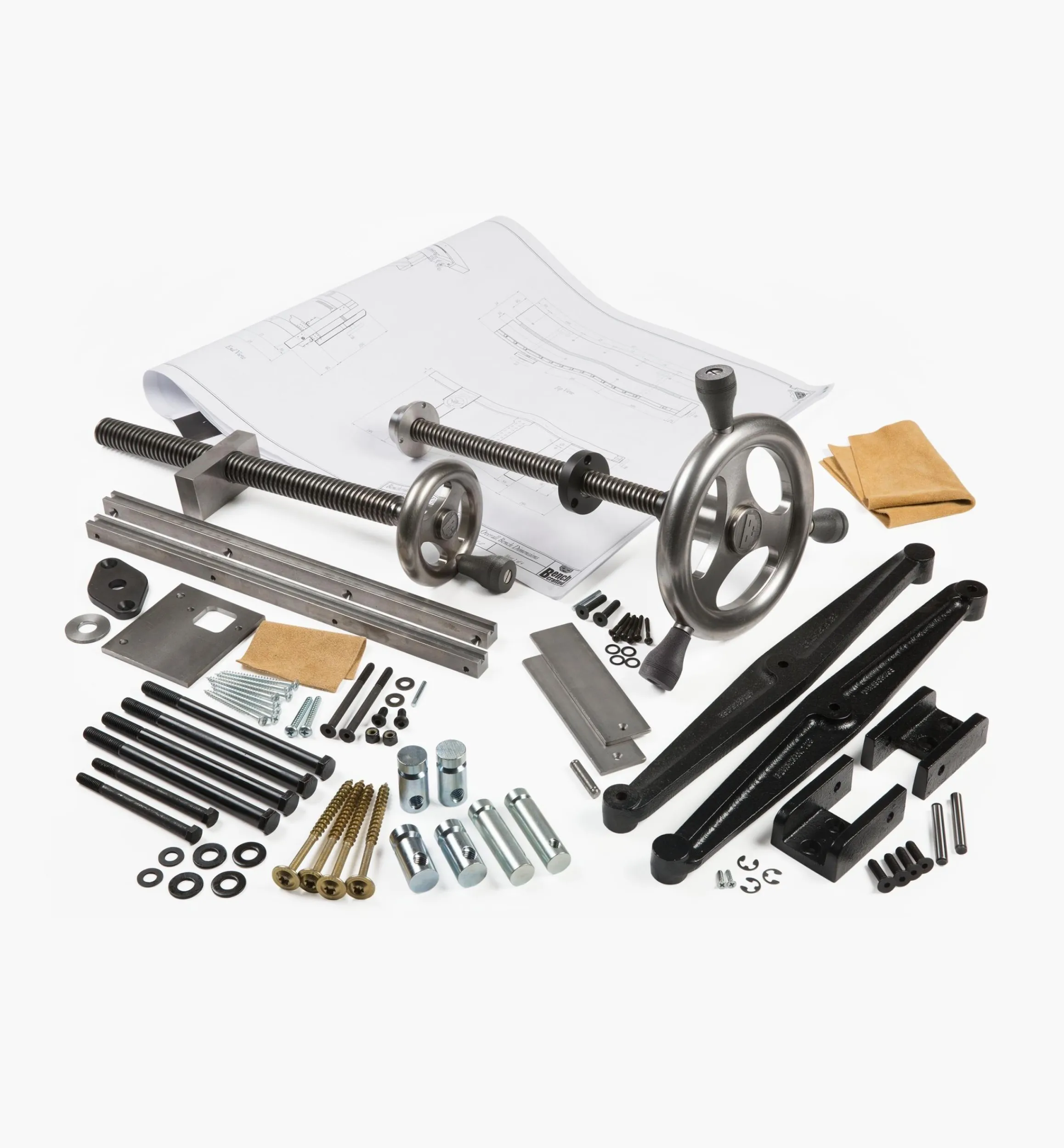 Lee Valley Workshop>Benchcrafted Roubo Bench Plan & Glide Vise Hardware Kits