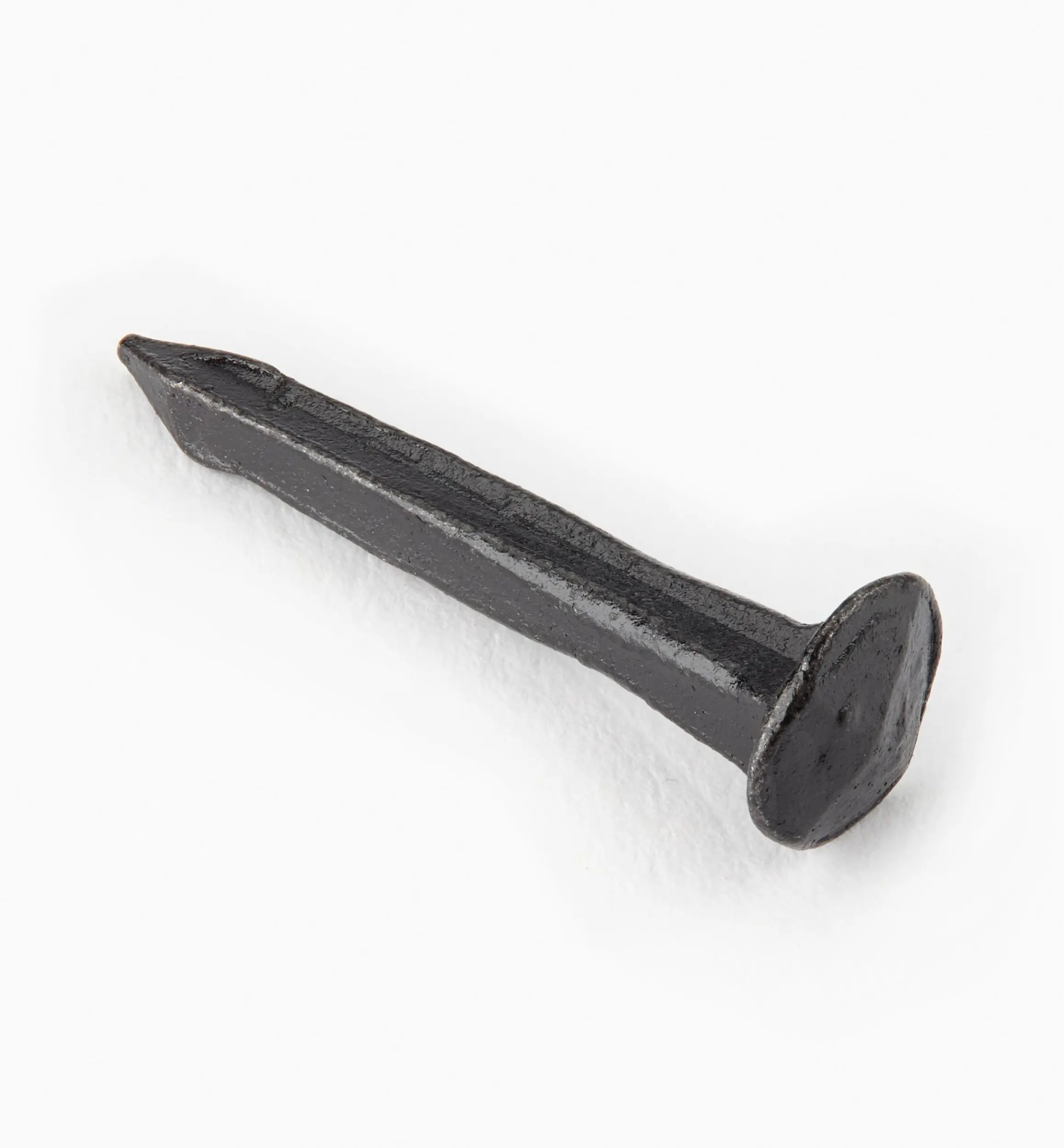 Lee Valley Fasteners>Black Steel Diamond-Head Forged Nails From Clouterie Rivierre