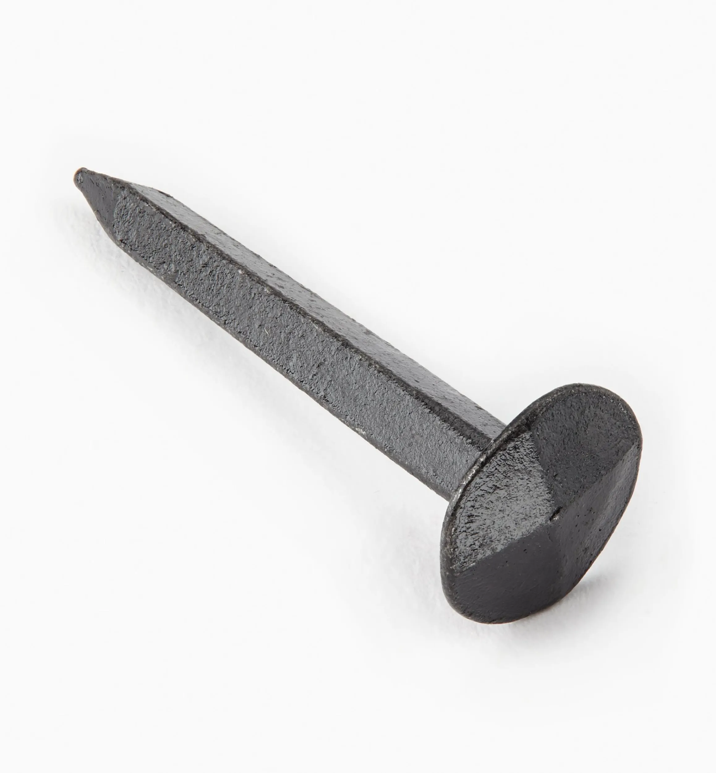 Lee Valley Fasteners>Black Steel Diamond-Head Forged Nails From Clouterie Rivierre