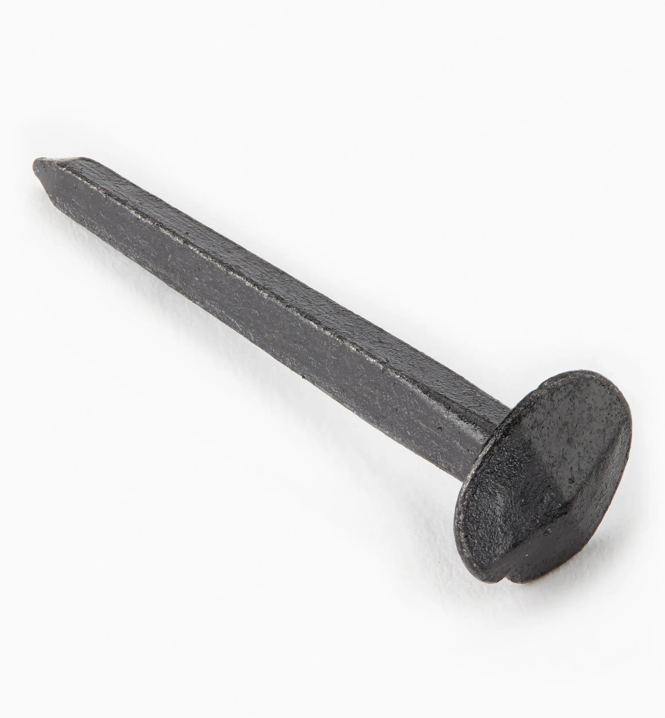 Lee Valley Fasteners>Black Steel Diamond-Head Forged Nails From Clouterie Rivierre