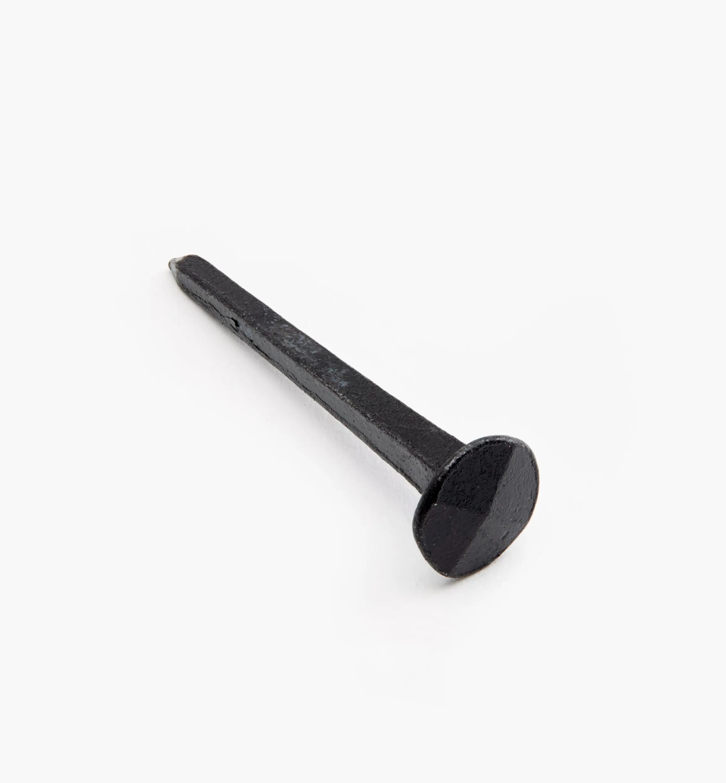 Lee Valley Fasteners>Black Steel Diamond-Head Forged Nails From Clouterie Rivierre
