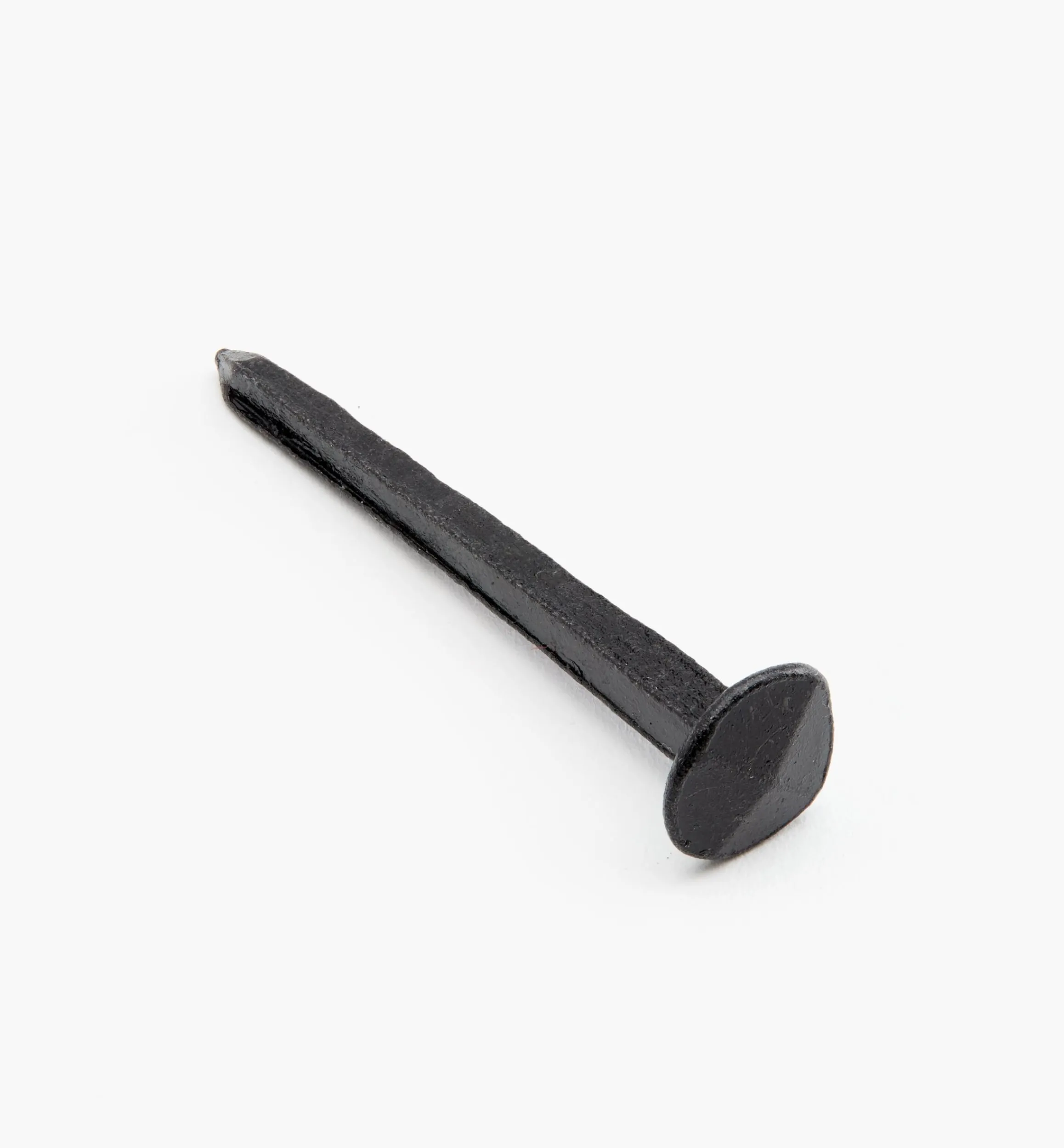Lee Valley Fasteners>Black Steel Diamond-Head Forged Nails From Clouterie Rivierre