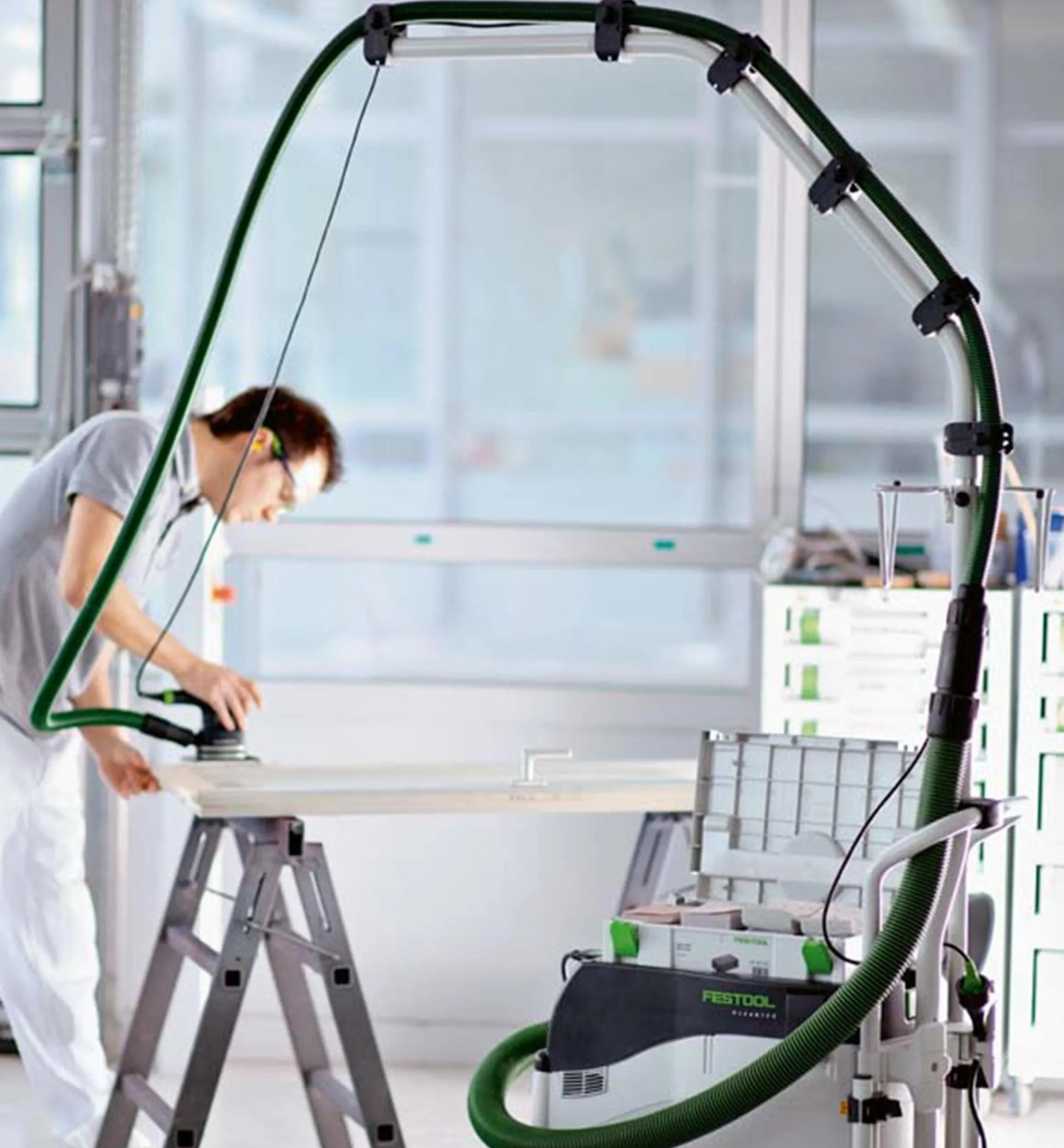 Lee Valley Workshop>Boom Arm Set For Festool CT 48 E Dust Extractor