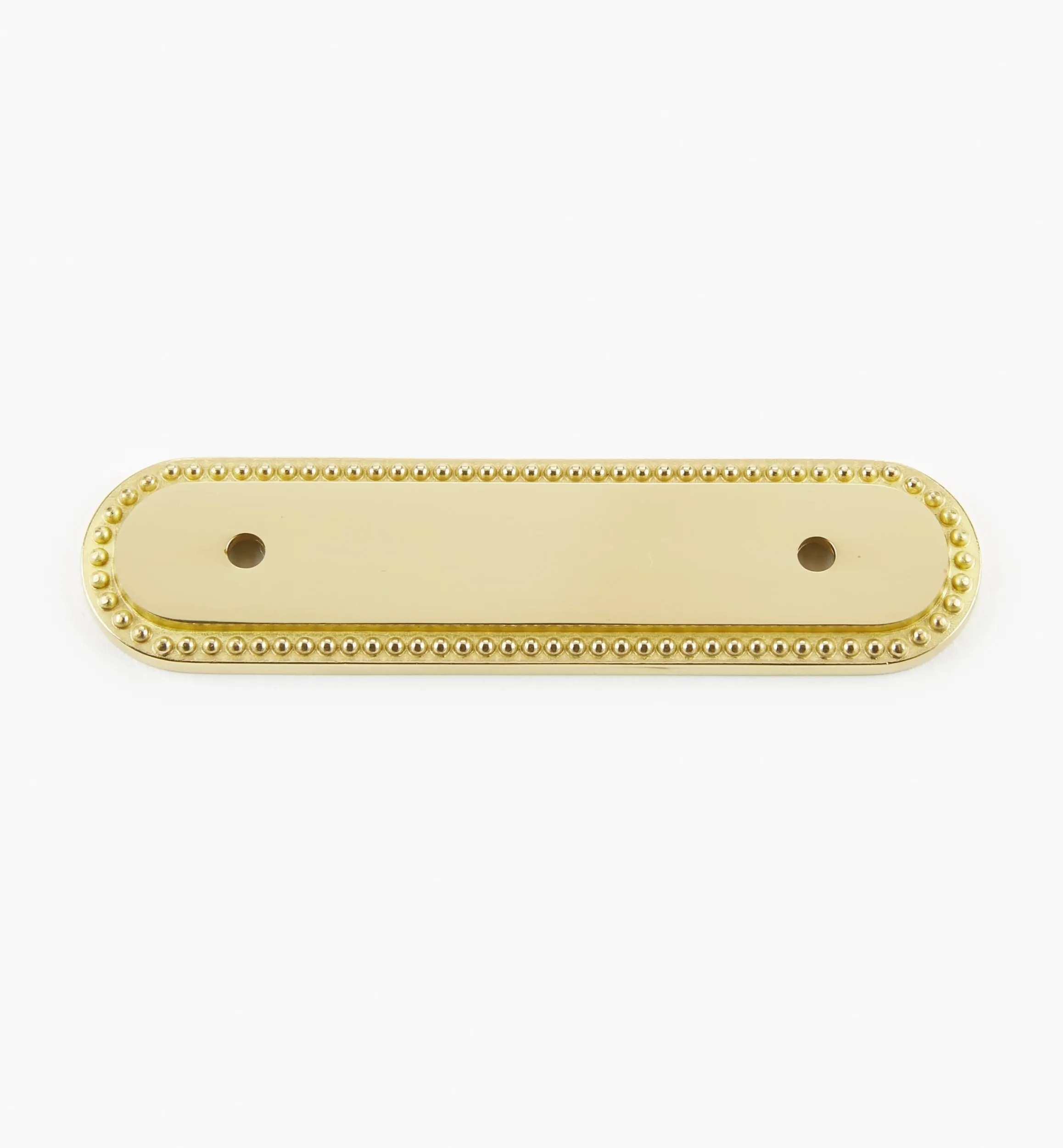 Lee Valley Escutcheons>Brass Pearl-Edge Handle Escutcheon