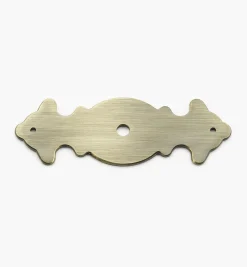 Lee Valley Escutcheons>Brass Plate Spear-End Escutcheon (#4)