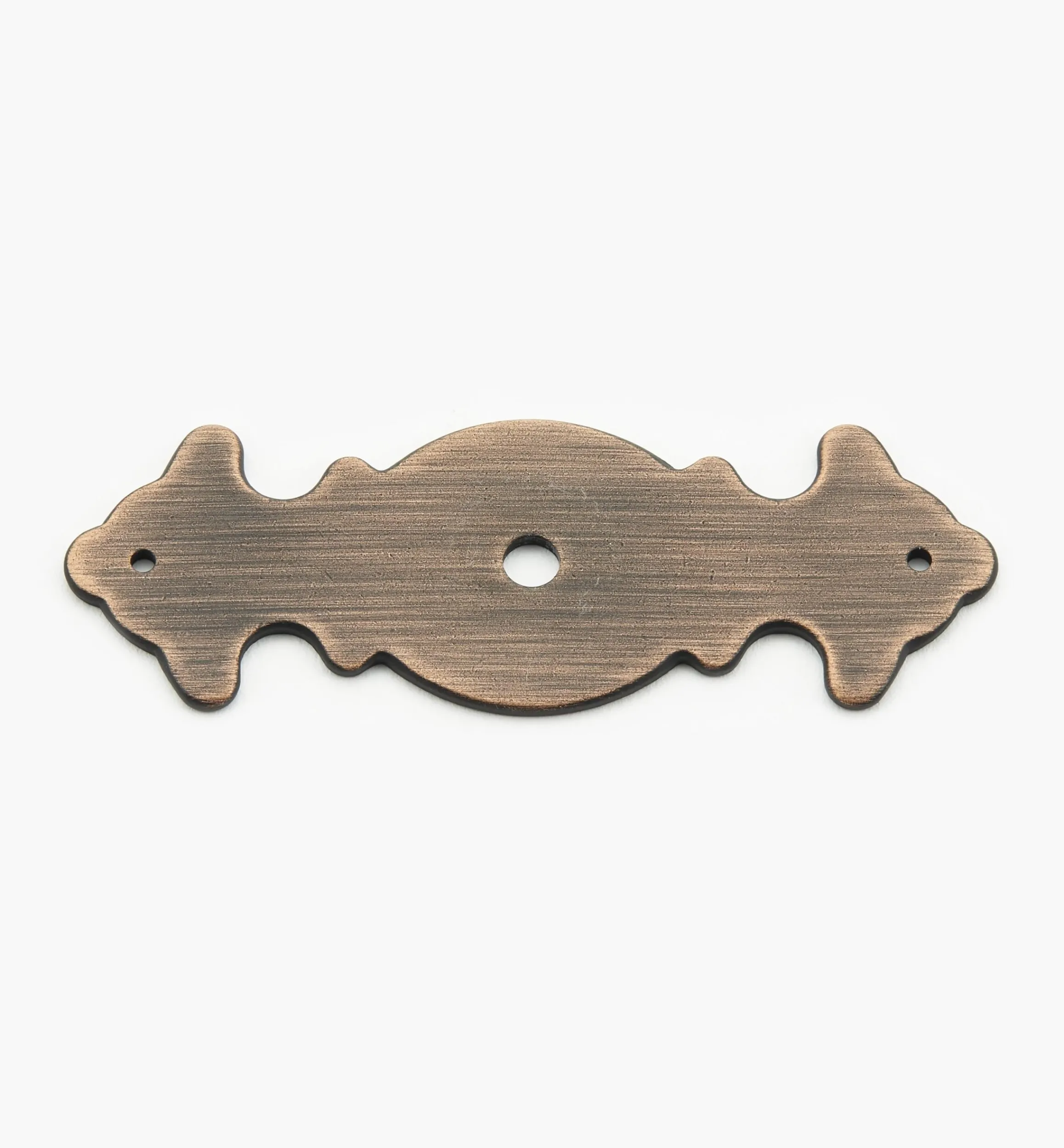 Lee Valley Escutcheons>Brass Plate Spear-End Escutcheon (#4)