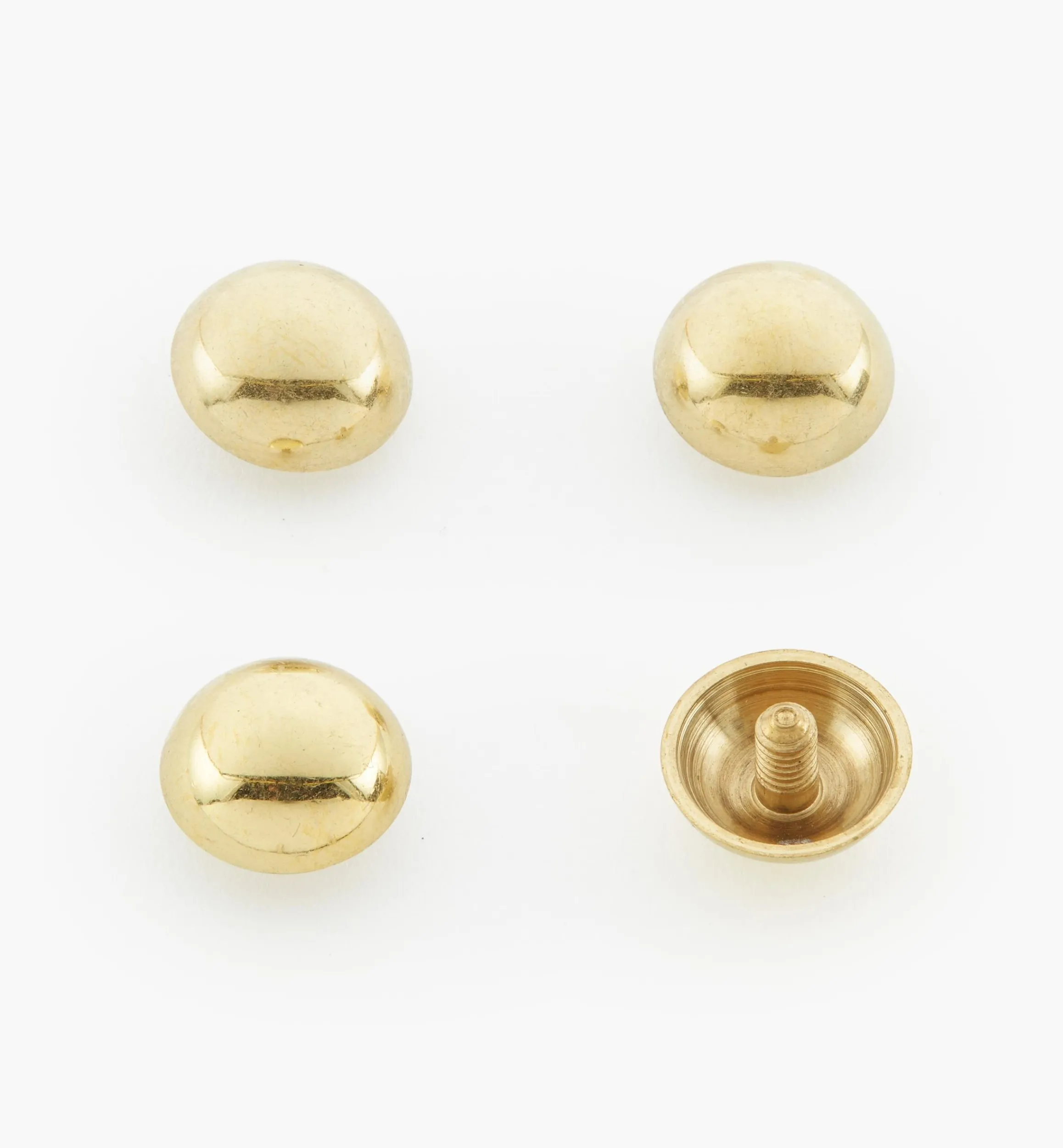 Lee Valley Fasteners>Brass Screw Cover Caps