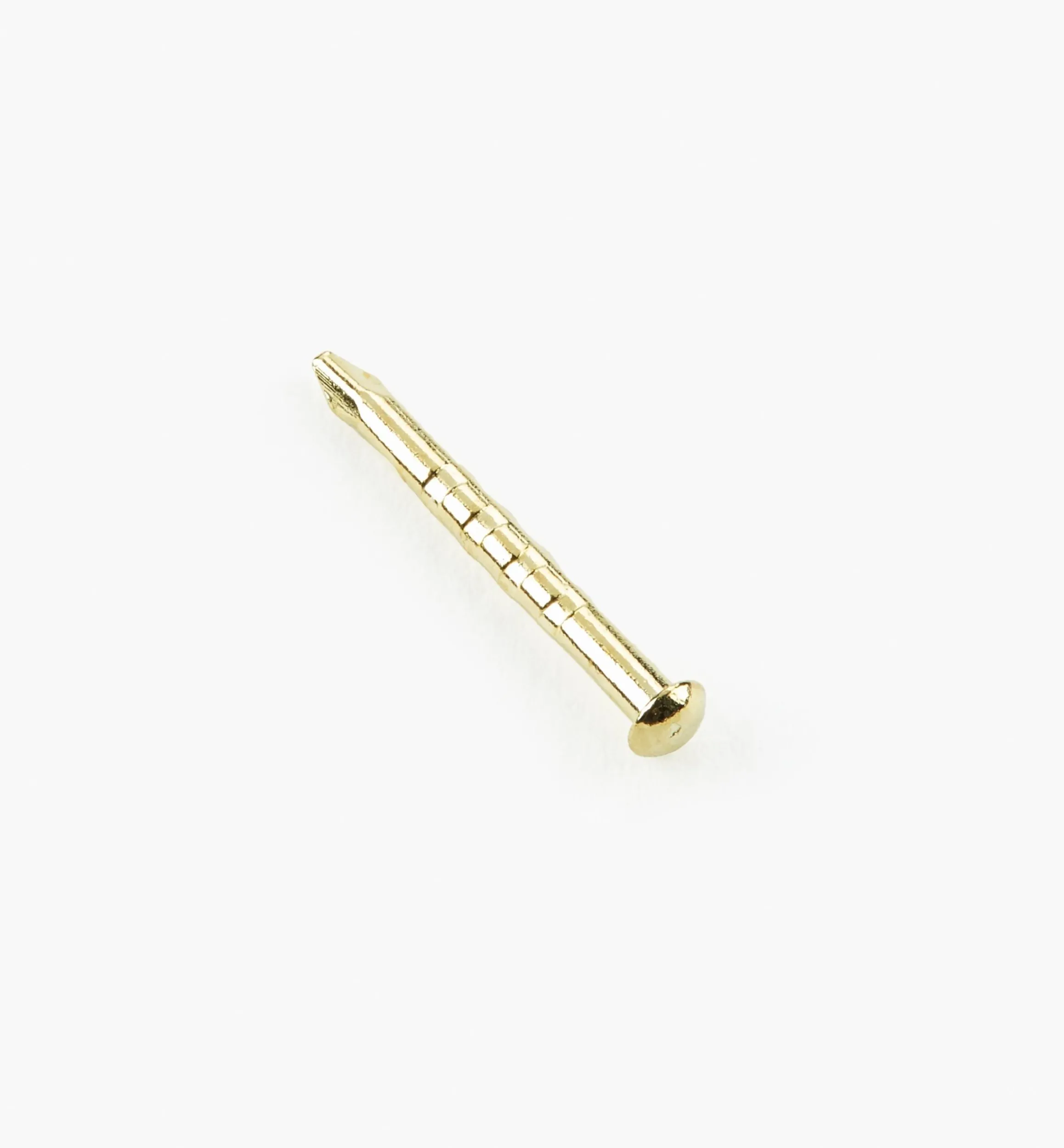 Lee Valley Fasteners>Brass-Plated Escutcheon Pins