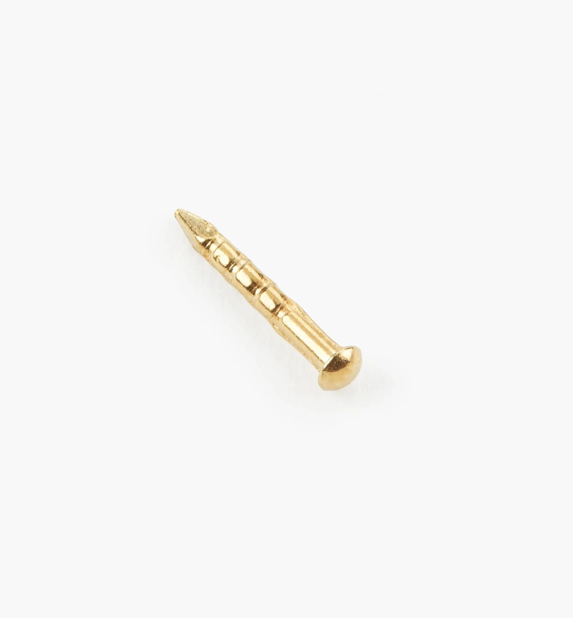 Lee Valley Fasteners>Brass-Plated Escutcheon Pins