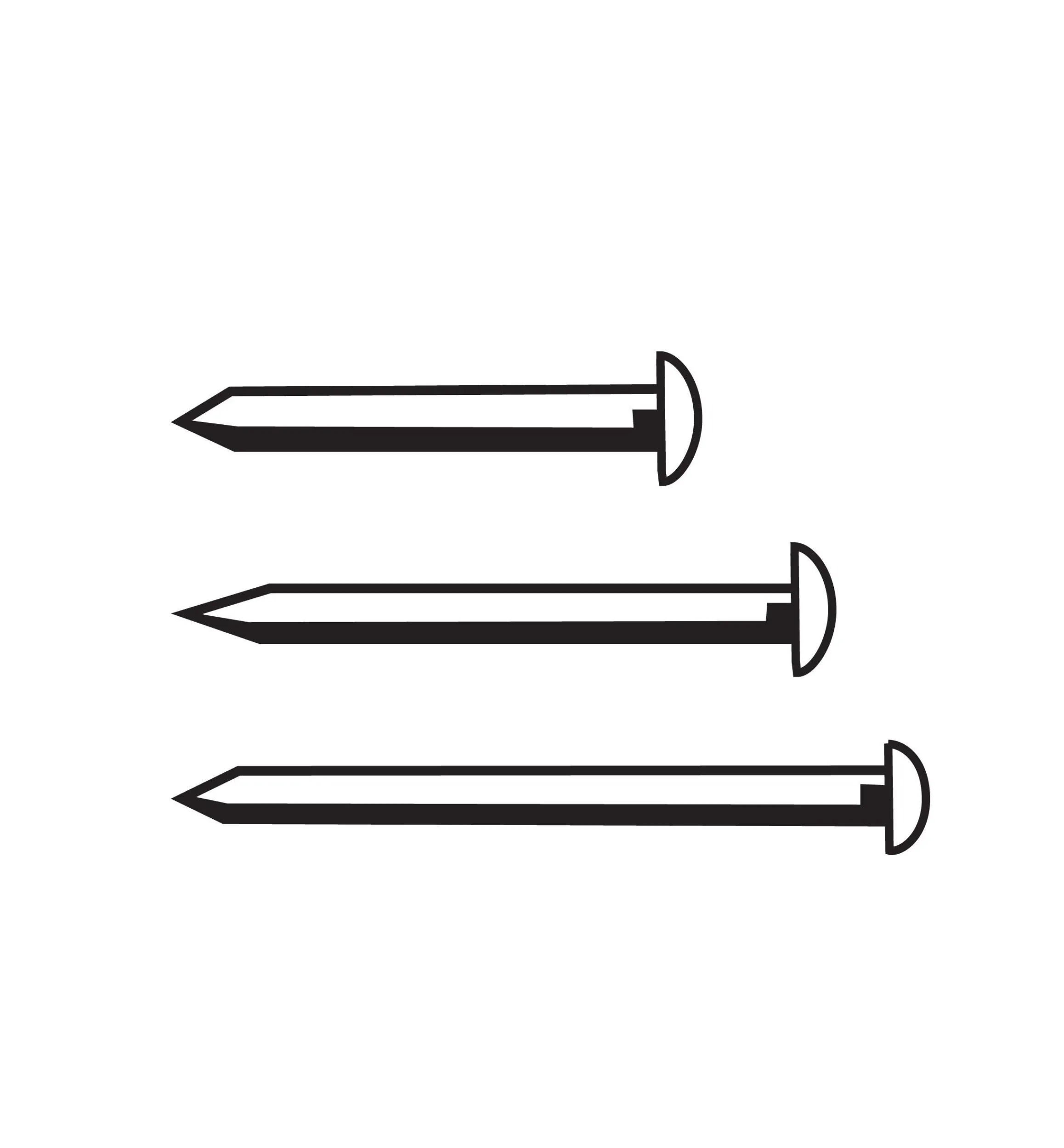 Lee Valley Fasteners>Brass-Plated Escutcheon Pins