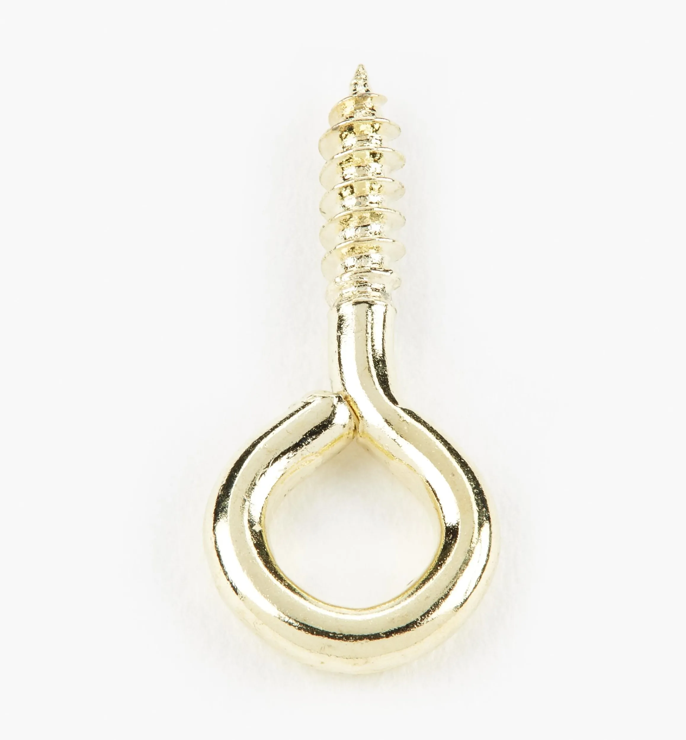 Lee Valley Hooks>Brass-Plated Screw Eyes