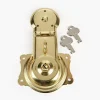Lee Valley Locks>Brass-Plated Trunk Lock