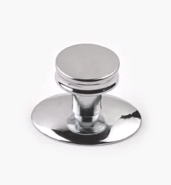 Lee Valley Knobs>Contemporary Chrome-Plate De Novo Knob
