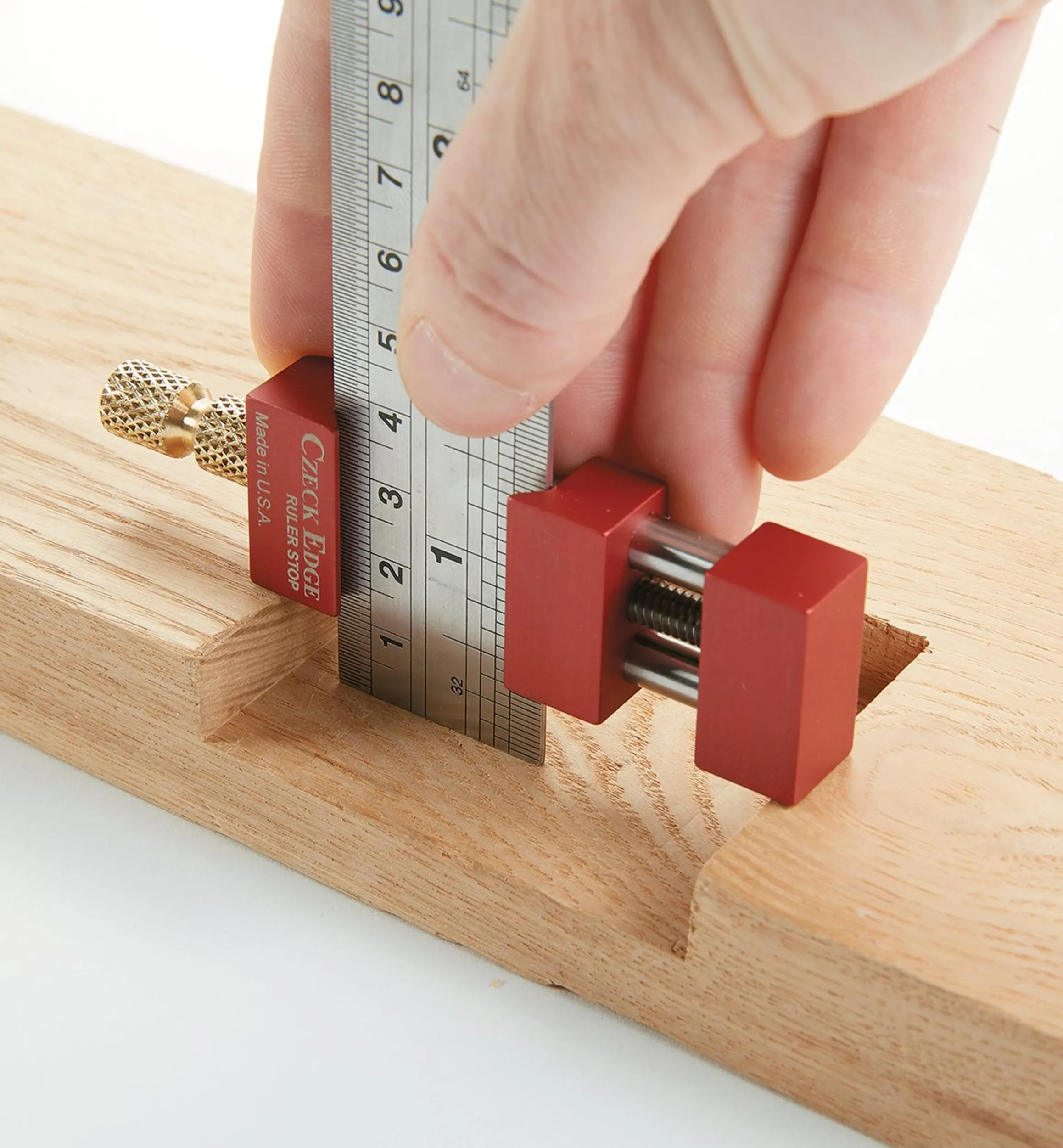 Lee Valley Marking & Measuring>Czeck Edge Ruler Stop
