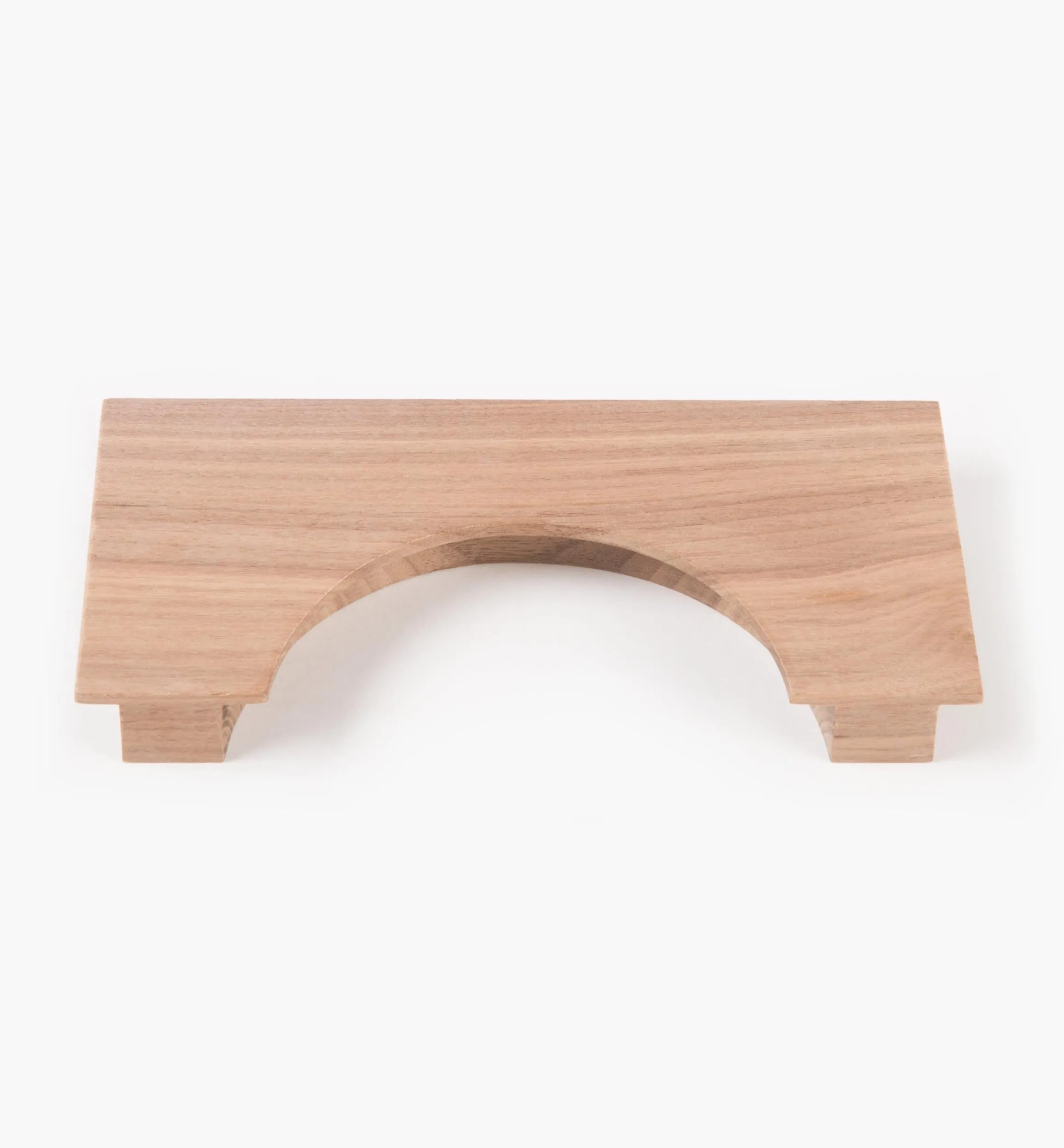 Lee Valley Pulls>Danish Walnut Semicircular Framed Pull