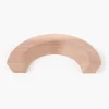 Lee Valley Pulls>Danish Walnut Semicircular Half-Ring Pull