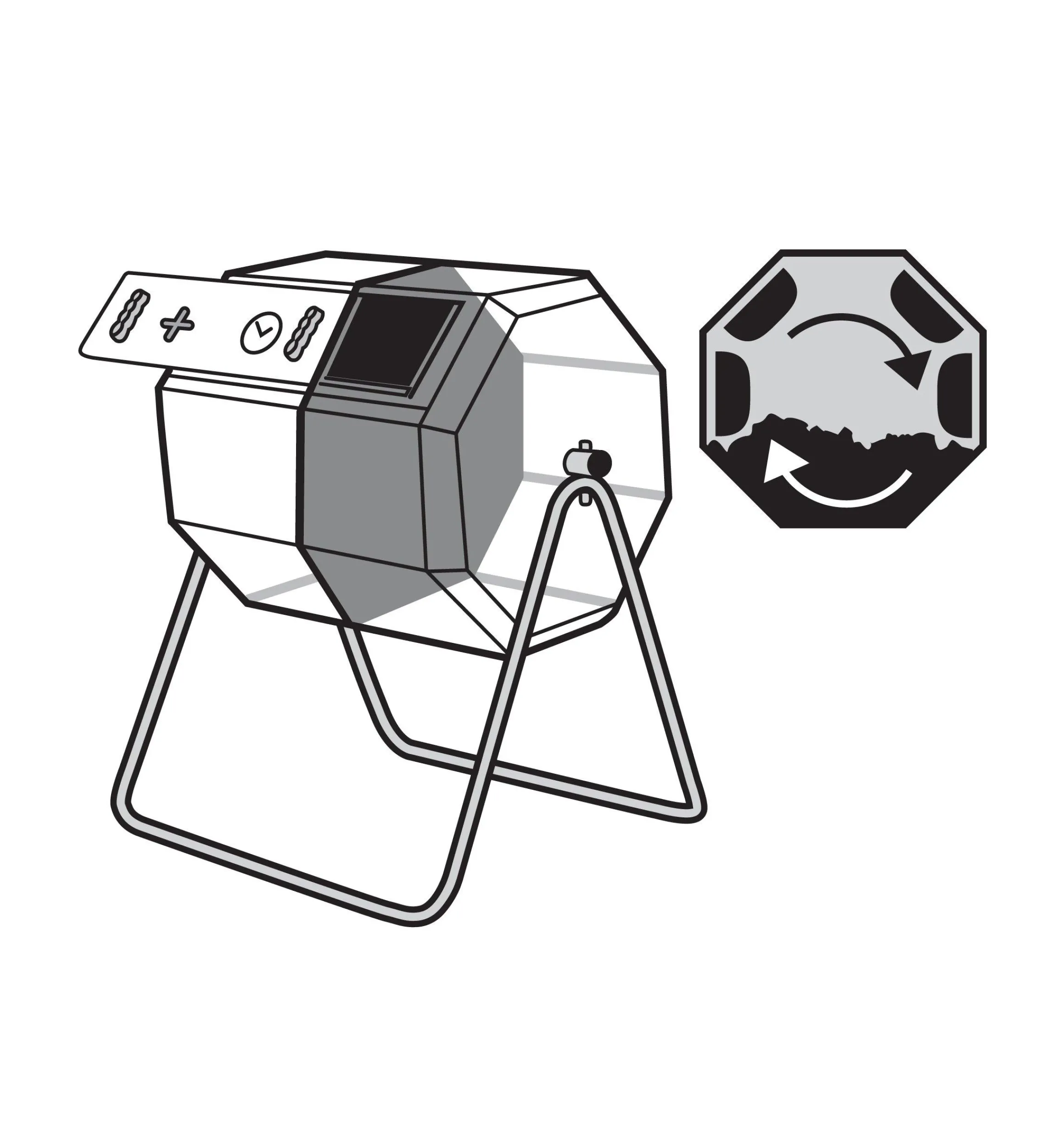 Lee Valley Composting|Composting>Dual-Batch Rolling Composter
