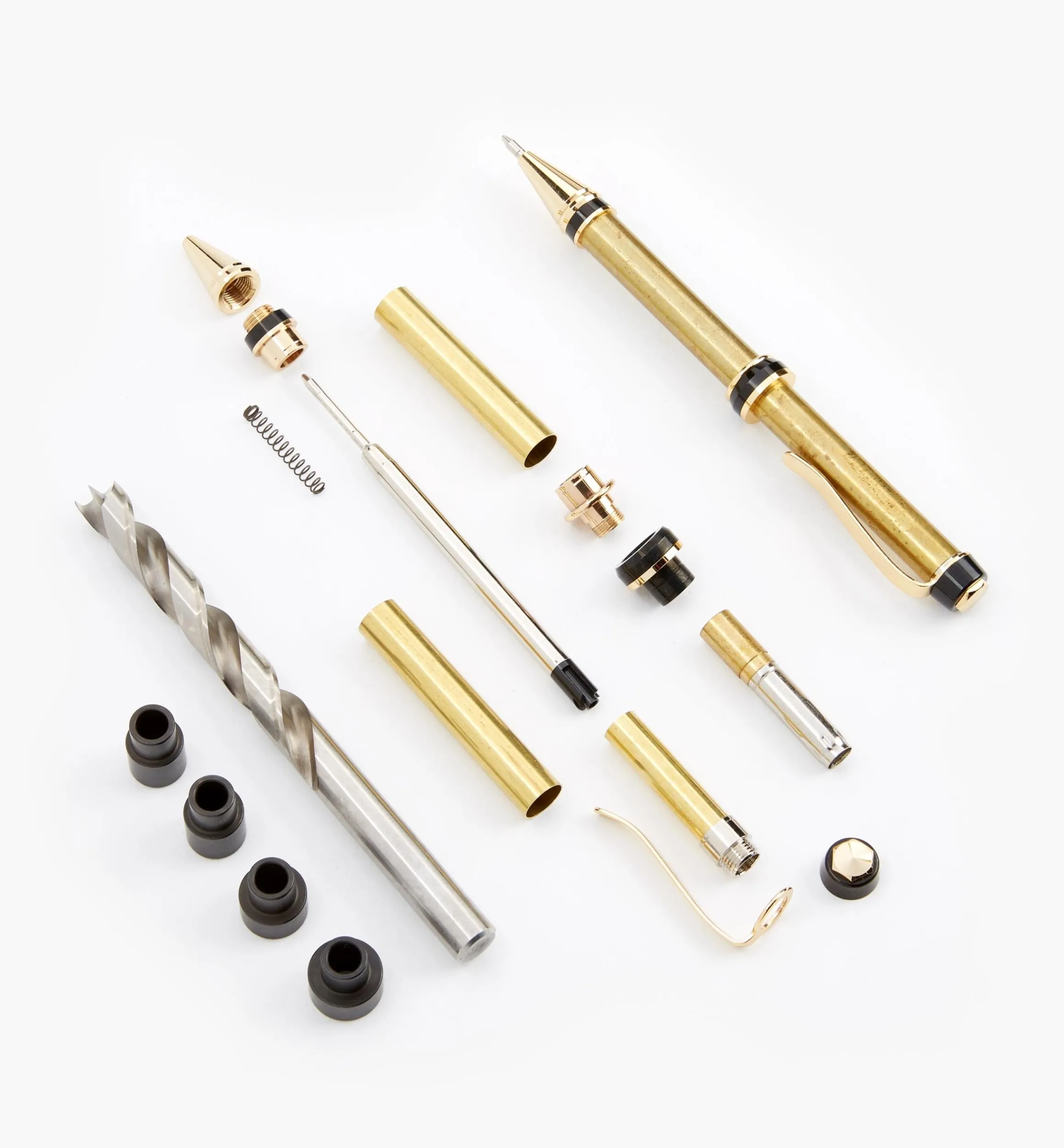 Lee Valley Project Supplies>Extra-Large Twist (Cigar) Pen Hardware Starter Set