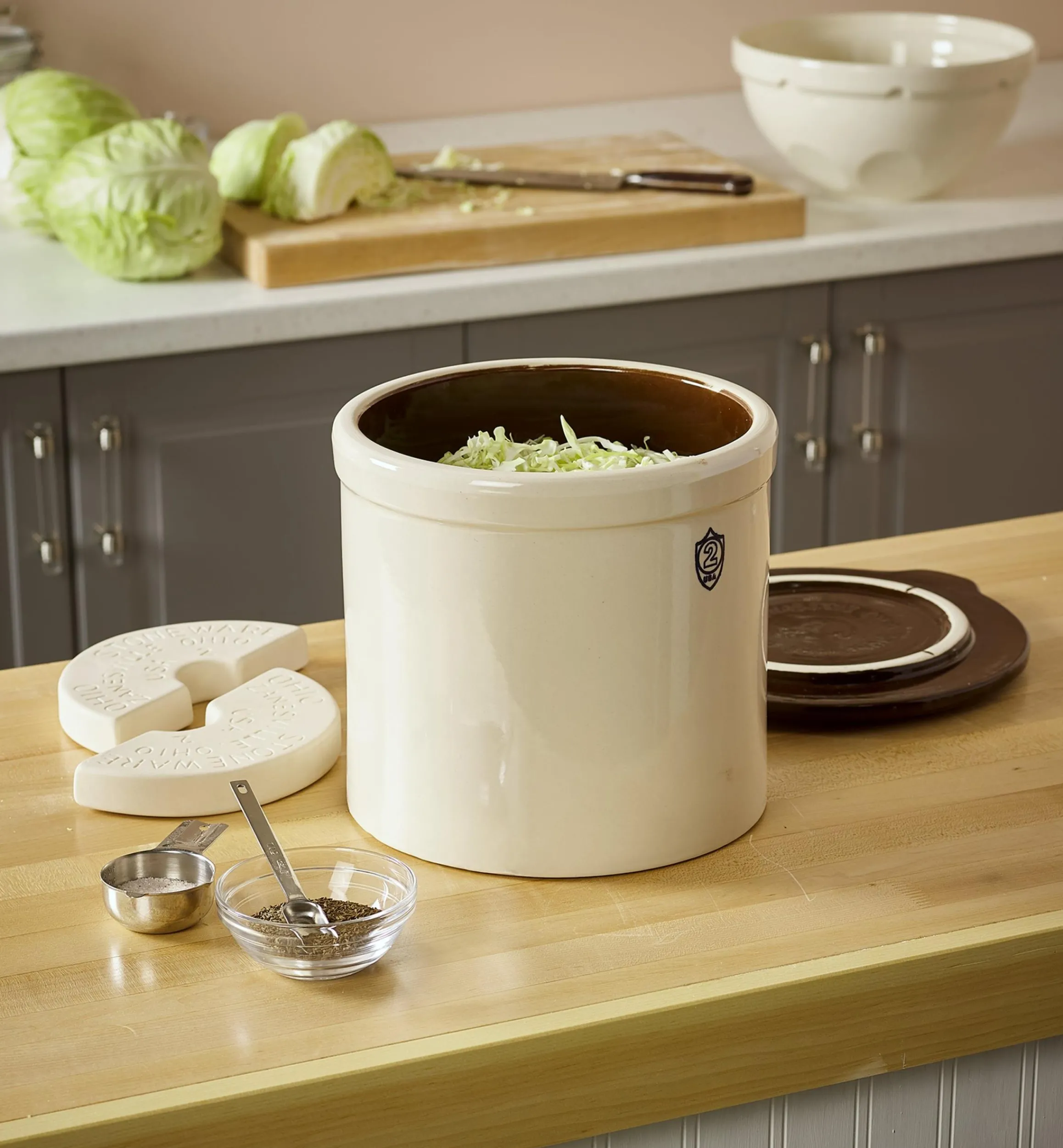 Lee Valley Canning & Preserving>Fermentation Crock Set
