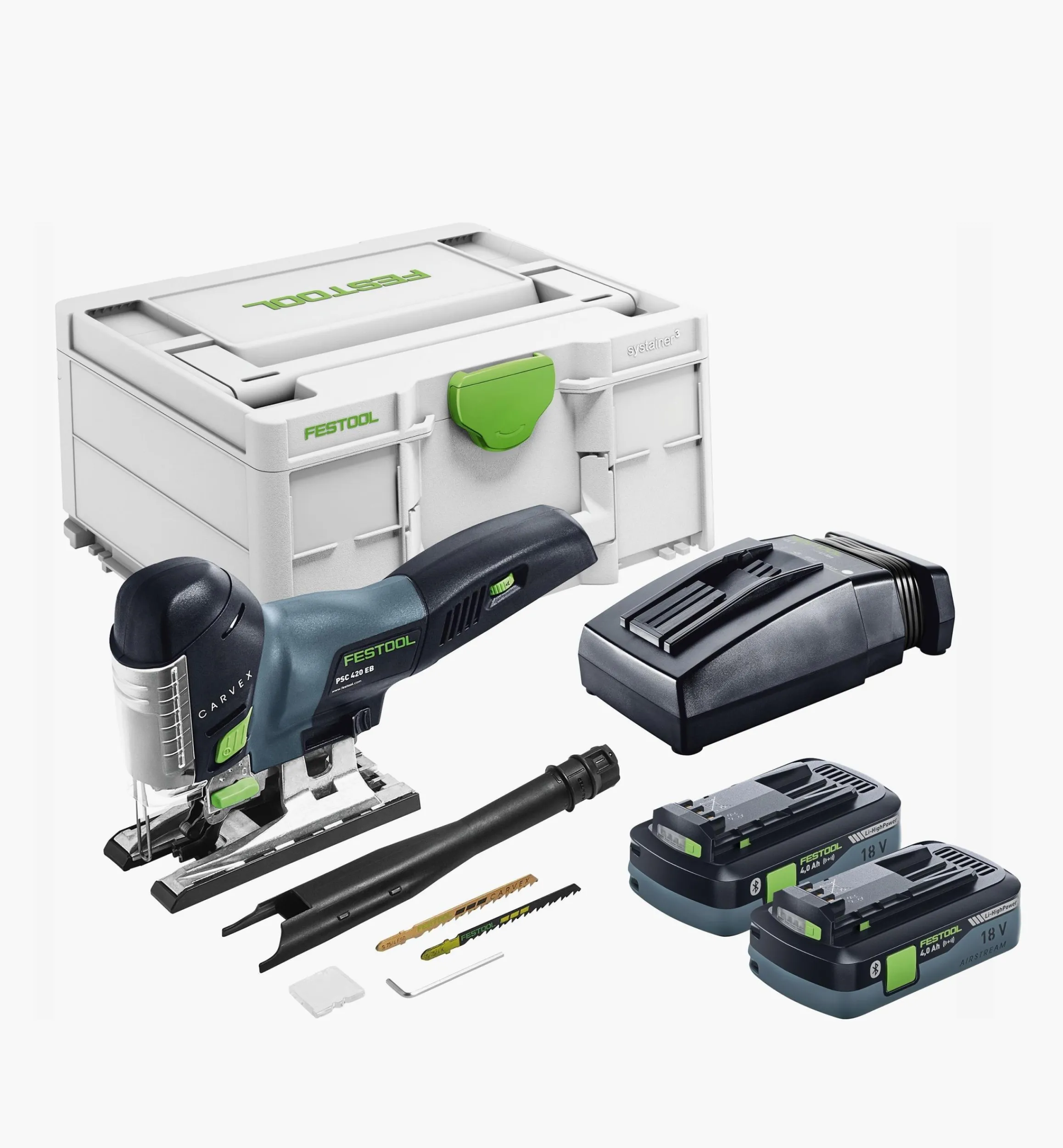 Lee Valley Power Tools>Festool Carvex PSC 420 Cordless Pendulum Jigsaw