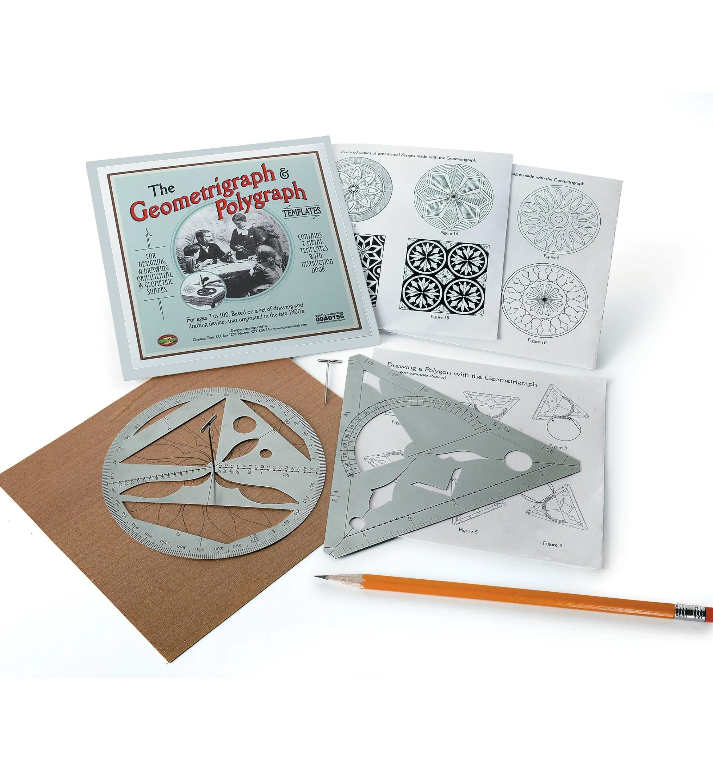 Lee Valley Toys & Games>Geometrigraph And Polygraph Set