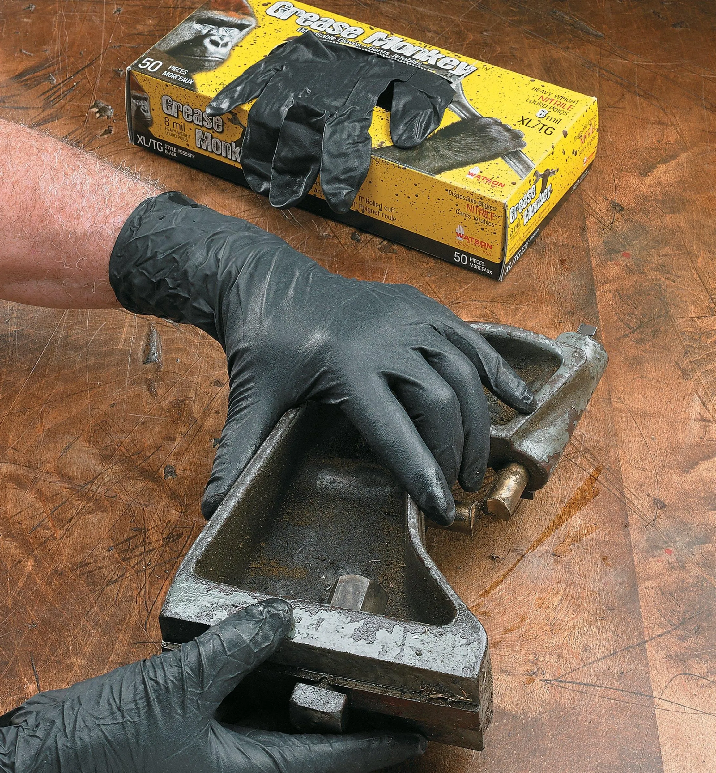 Lee Valley Safety Gear>Grease Monkey Nitrile Gloves