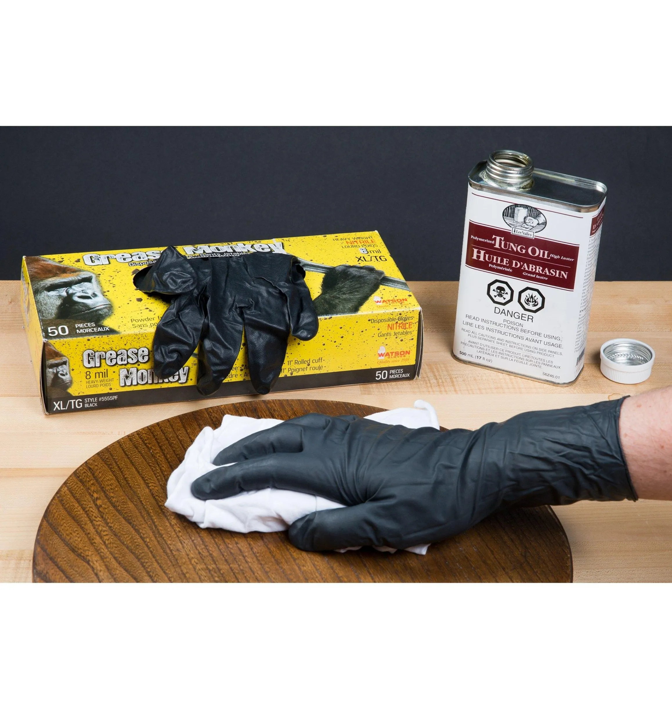 Lee Valley Safety Gear>Grease Monkey Nitrile Gloves