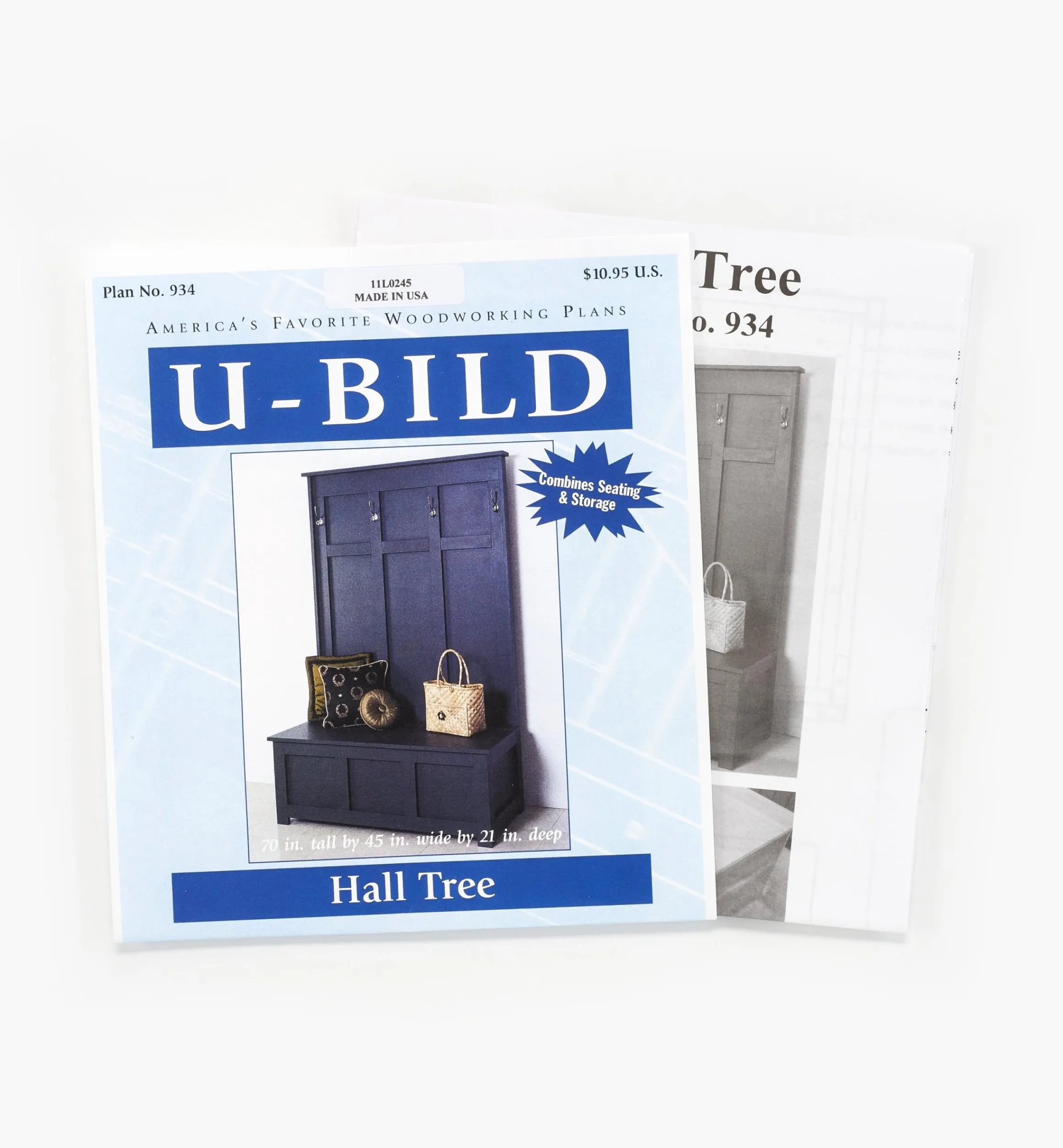 Lee Valley Plans>Hall Tree Plan