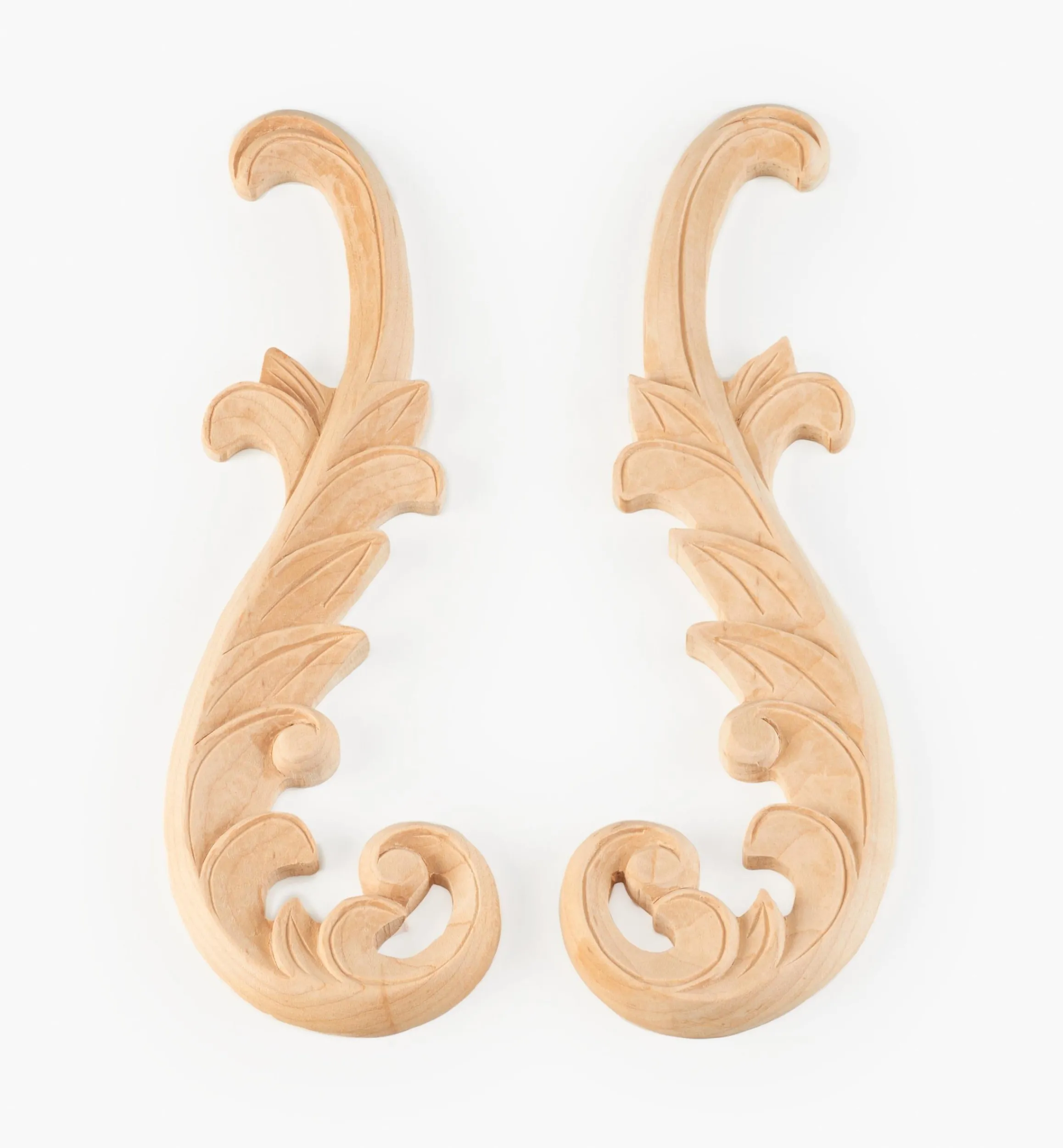 Lee Valley Project Supplies>Hand-Carved Matched Wooden Scrolls
