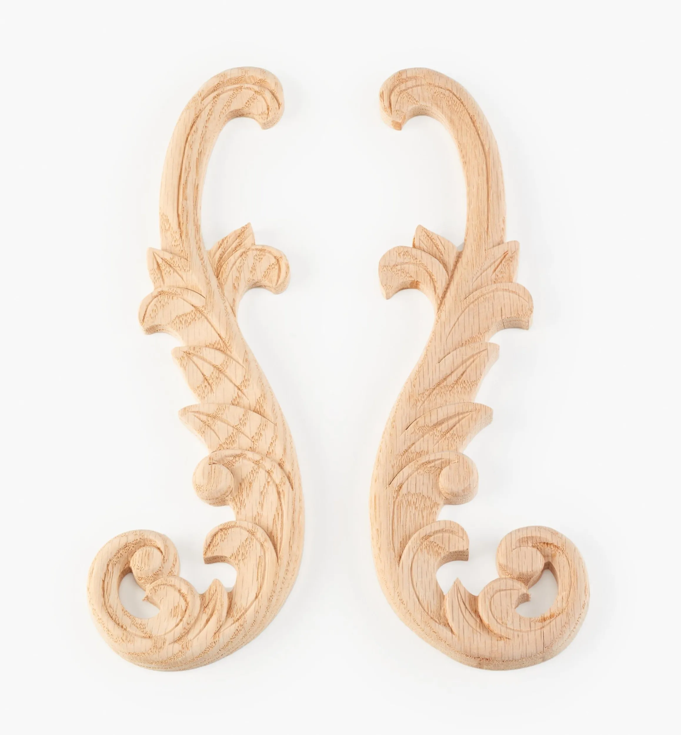 Lee Valley Project Supplies>Hand-Carved Matched Wooden Scrolls