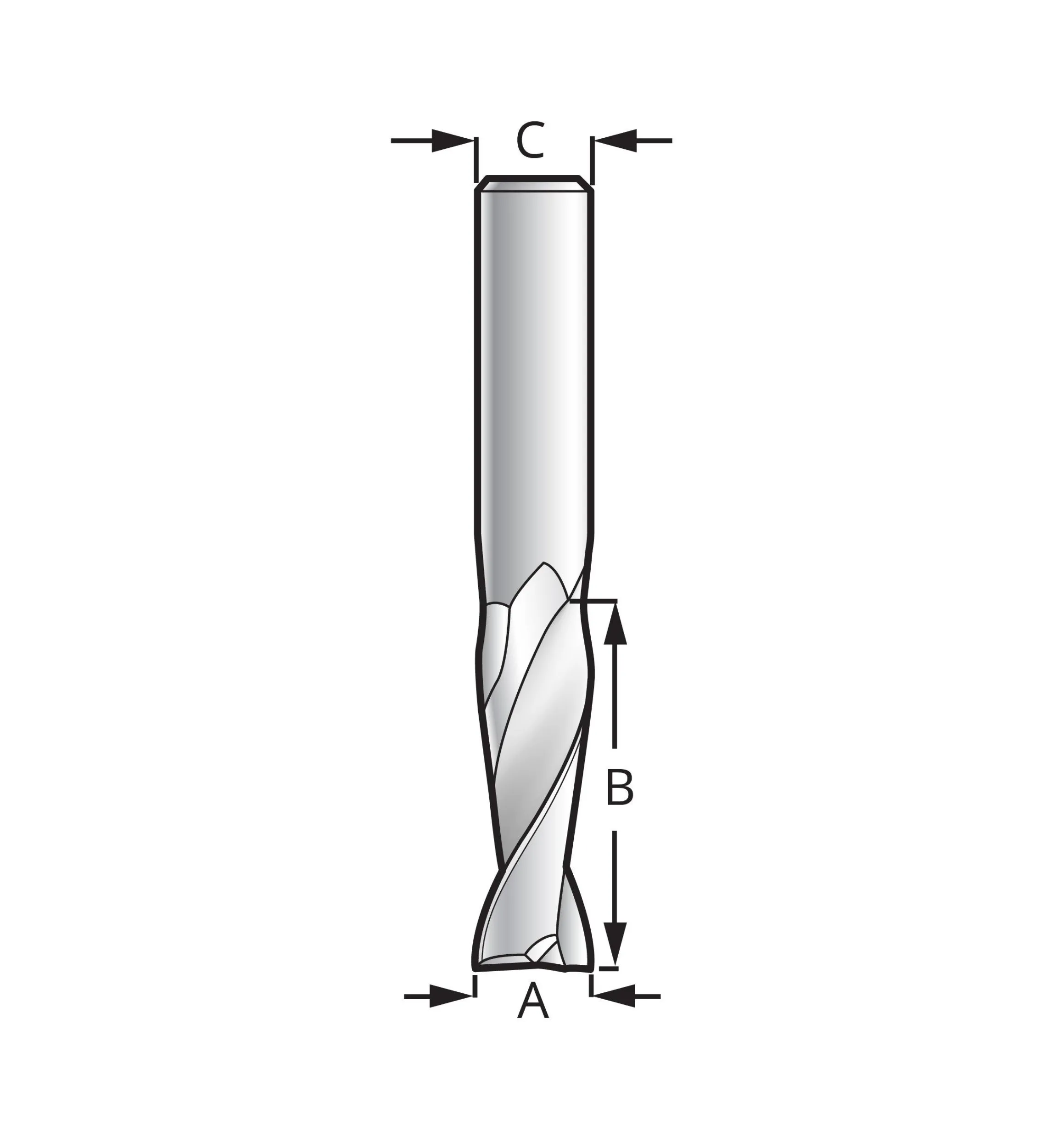 Lee Valley Routing>High-Speed Steel Onsrud Spiral Router Bits