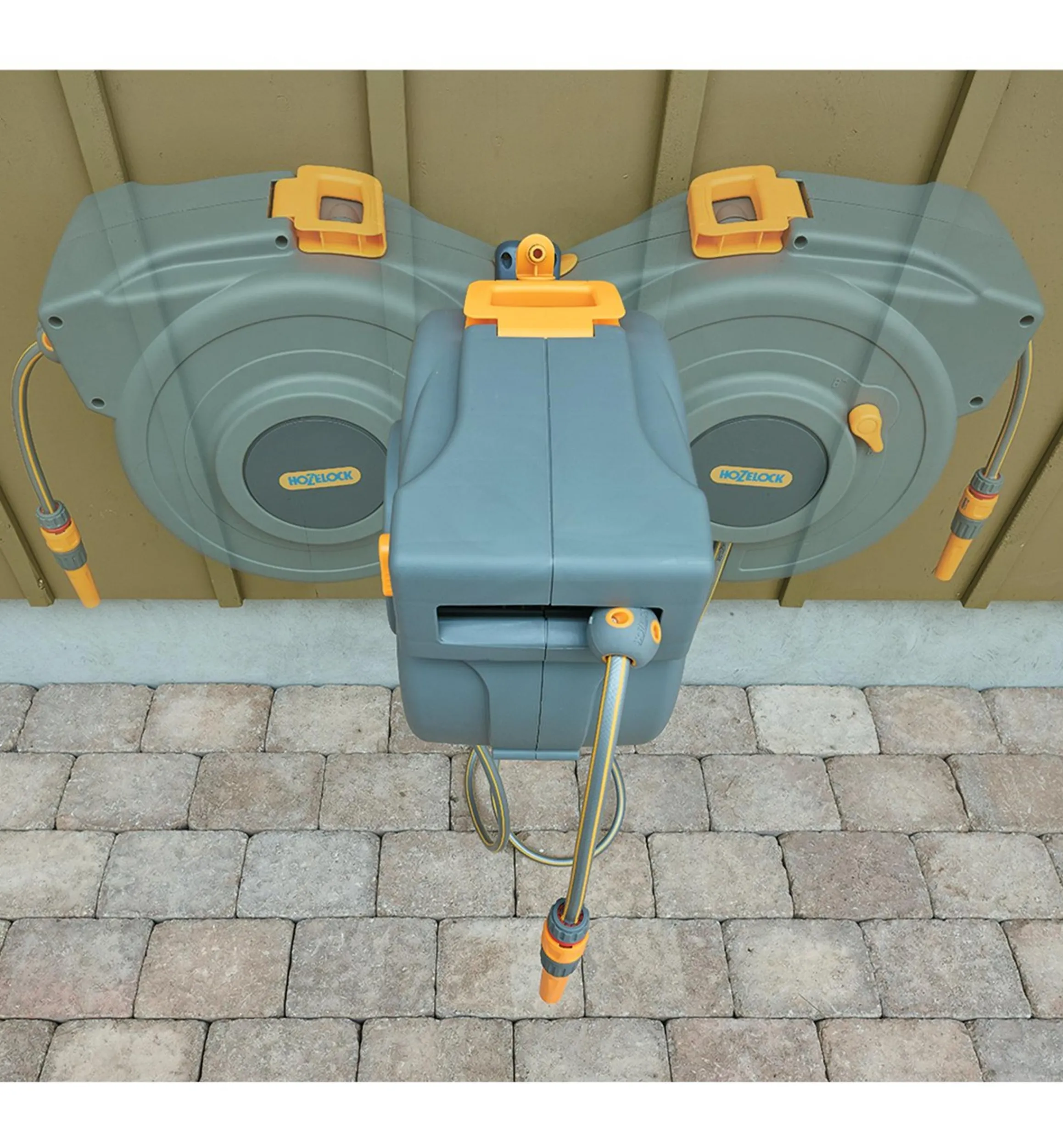 Lee Valley Hoses & Accessories>Hozelock Auto-Retracting Hose Reels