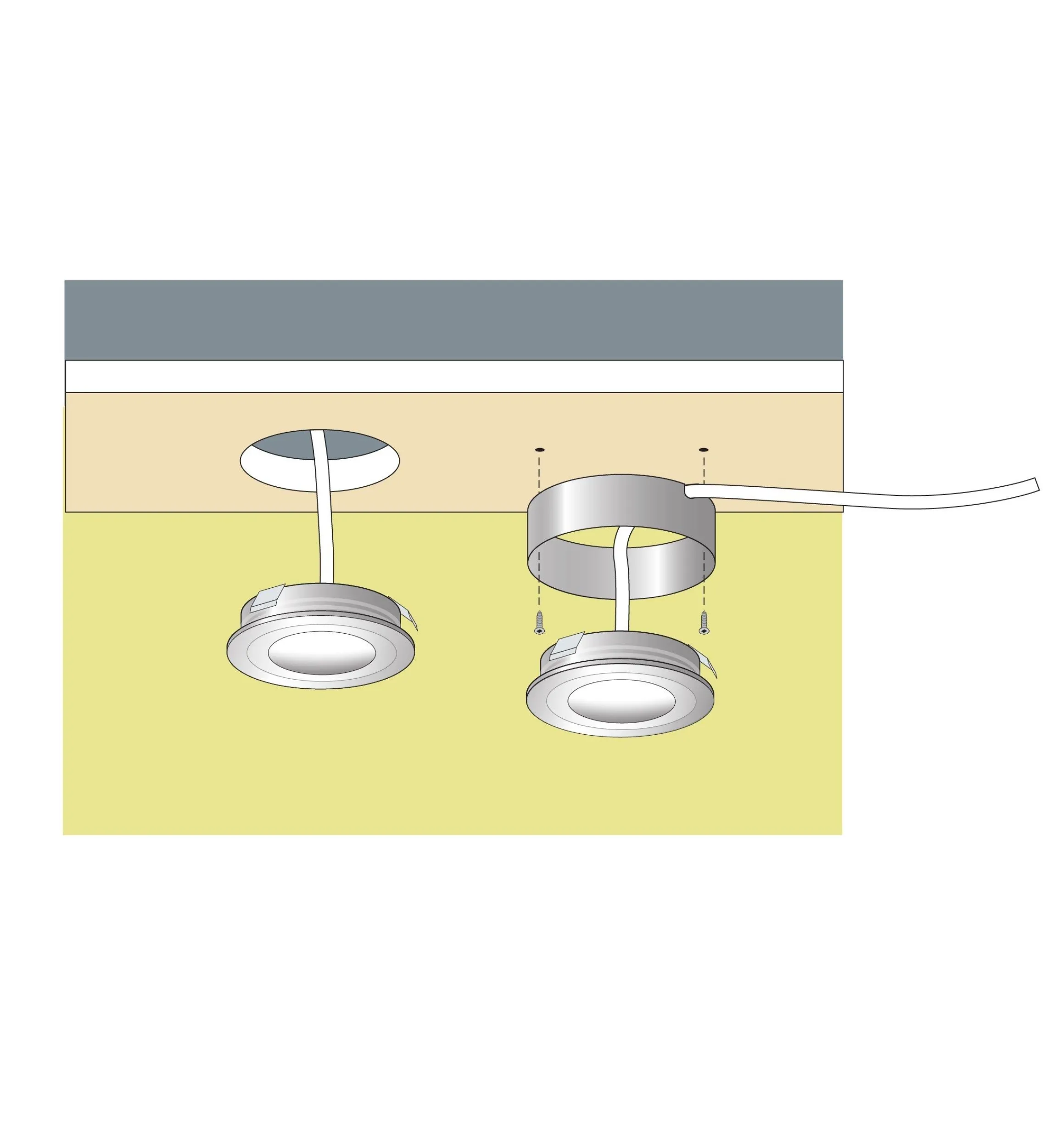 Lee Valley Lighting>Indoor 4-Watt White LED Downlight