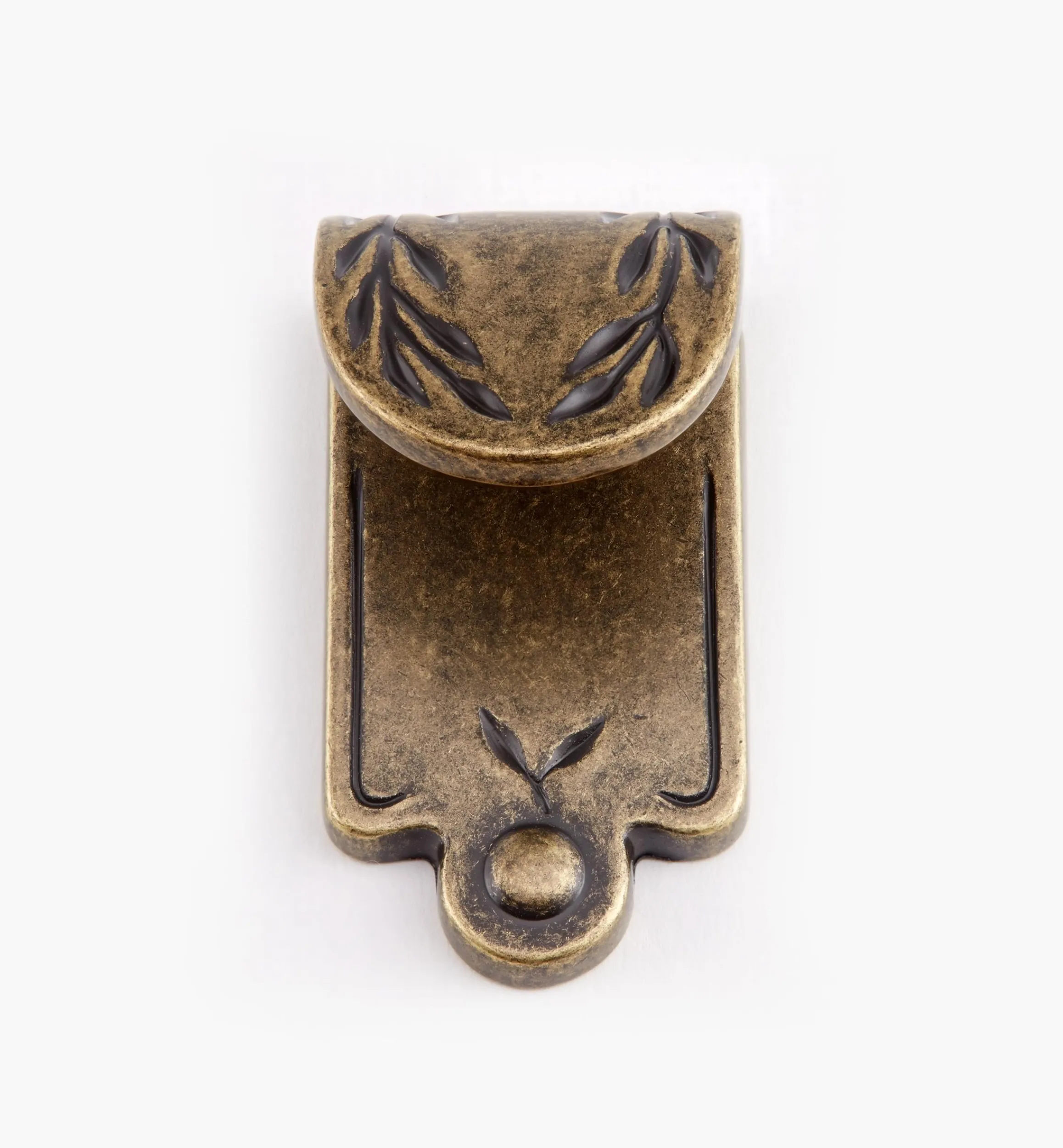 Lee Valley Pulls>Inspirations Leaf Motif Finger Pull