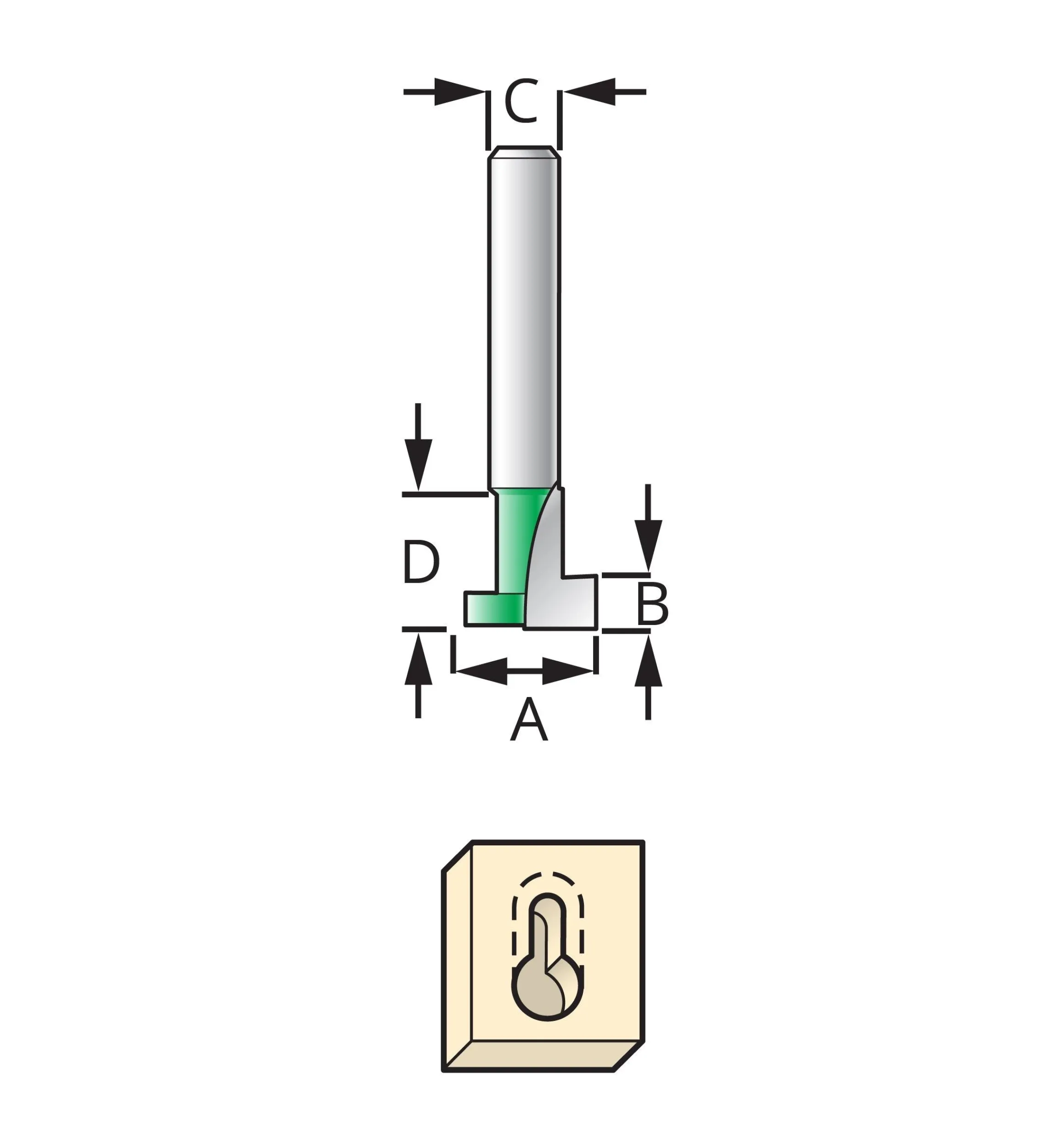 Lee Valley Routing>Keyhole Router Bits