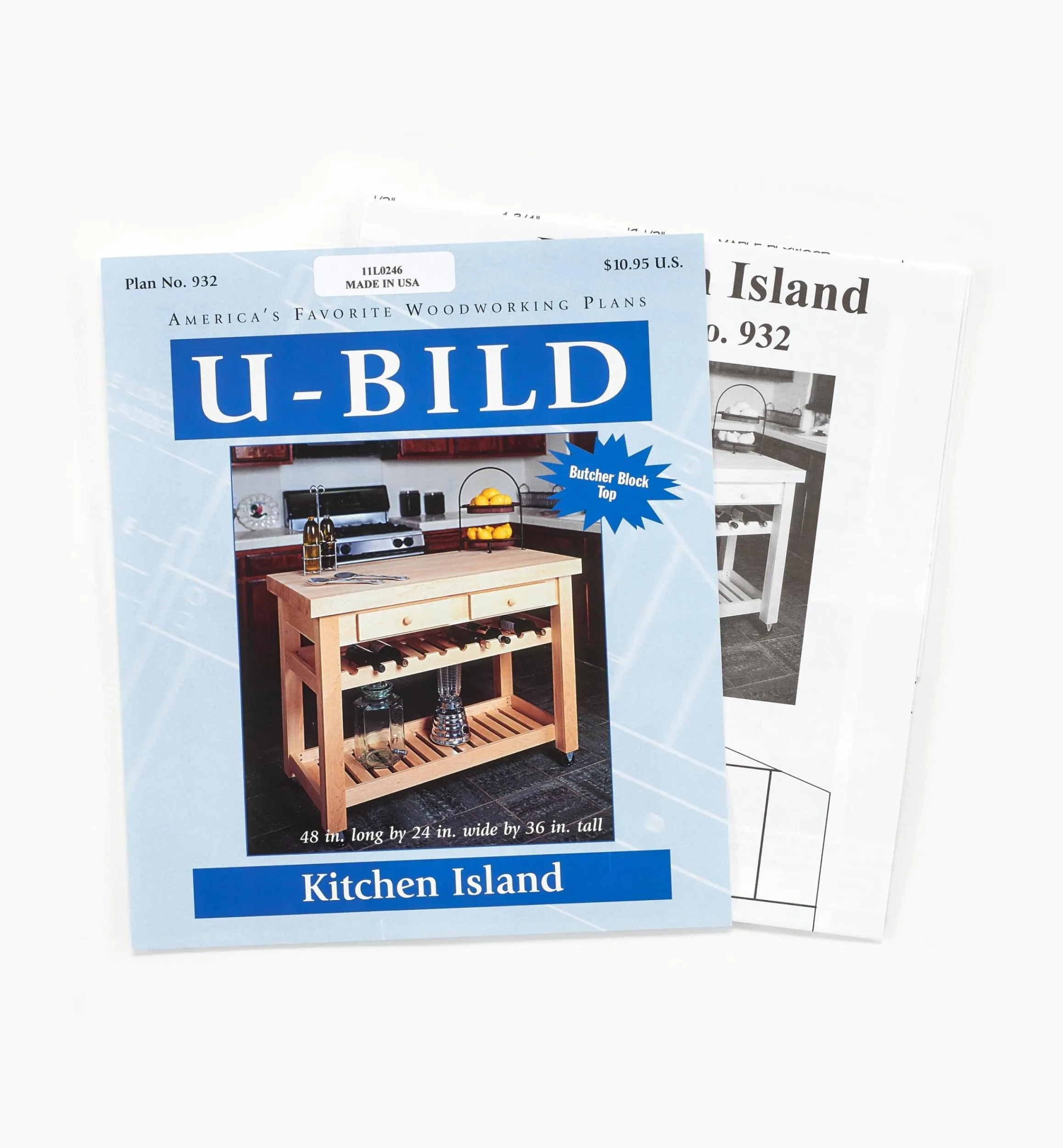 Lee Valley Plans>Kitchen Island Plan