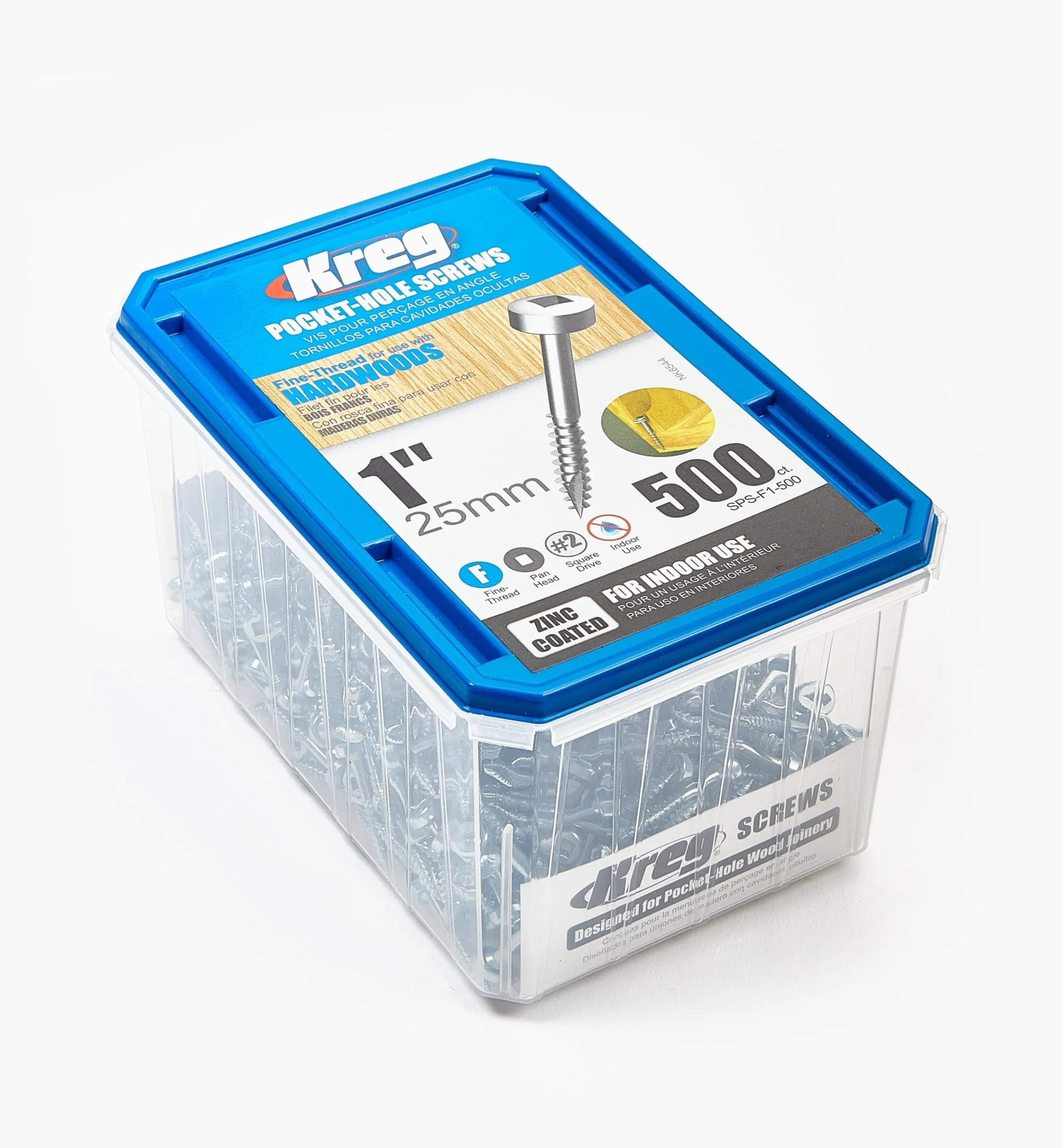 Lee Valley Screws>Kreg Pan-Head Pocket-Hole Screws