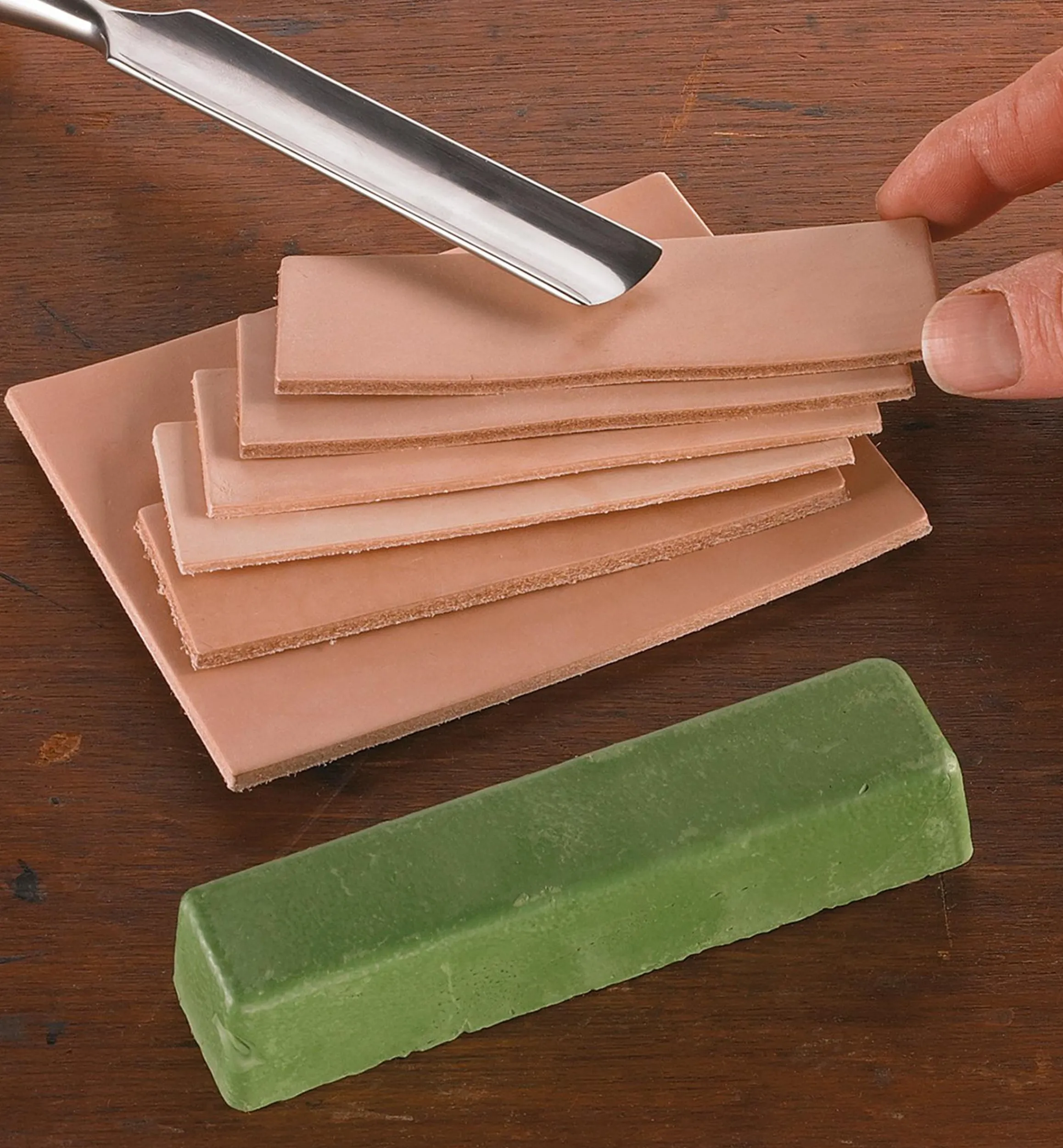 Lee Valley Sharpening>Leather Strop Pack