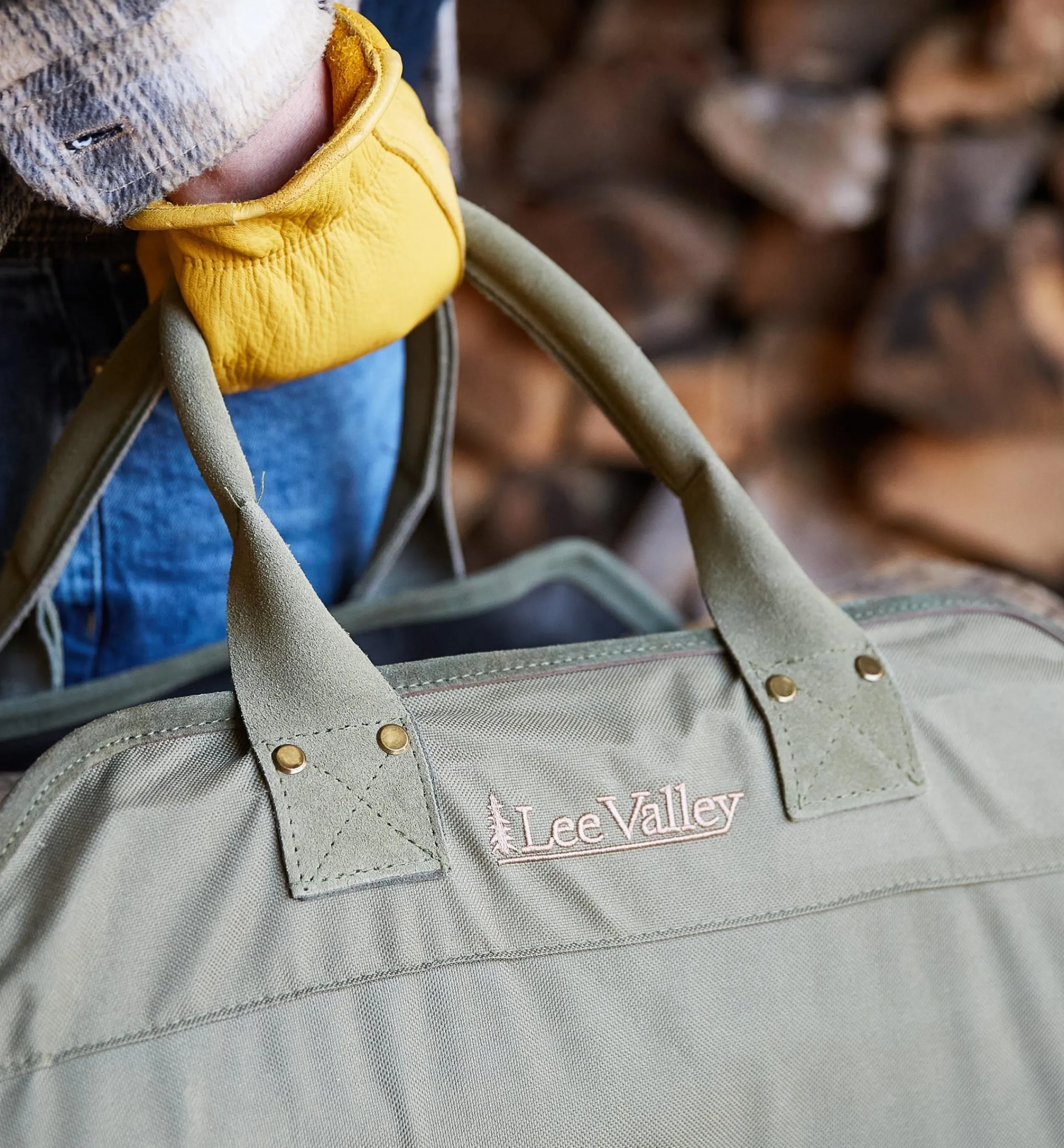 Lee Valley Fireplace>Firewood Tote