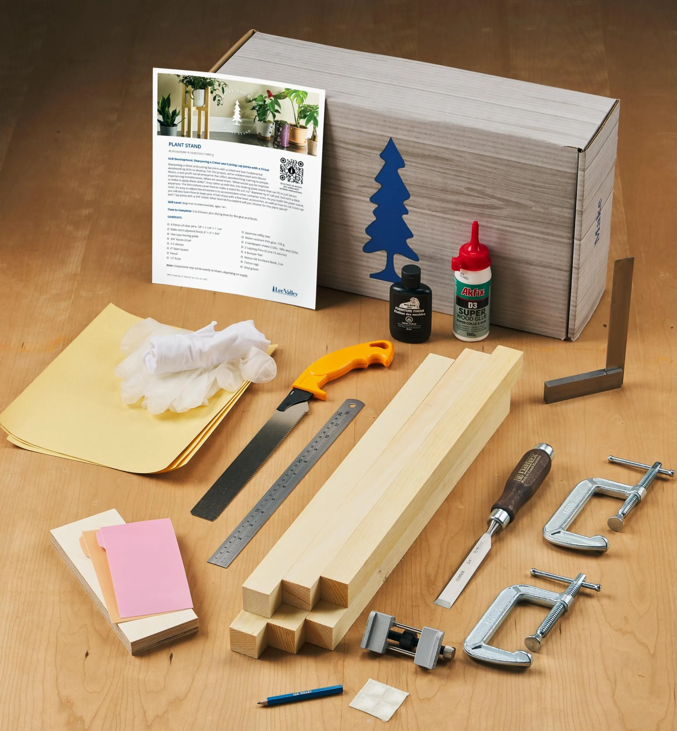 Lee Valley Supplies>Make It Yourself Plant Stand Kit