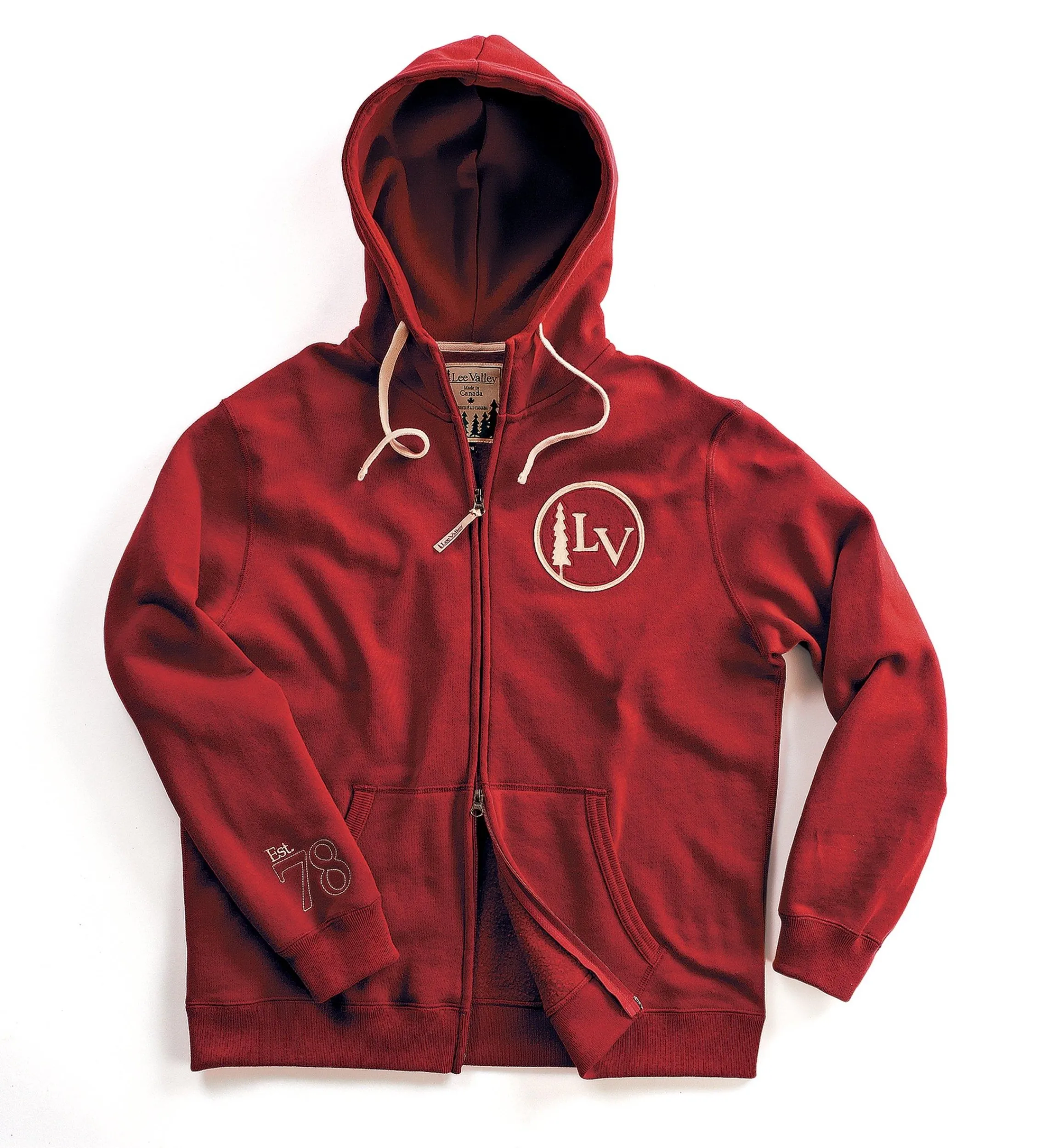 Lee Valley Clothing>Zippered Hooded Sweatshirt