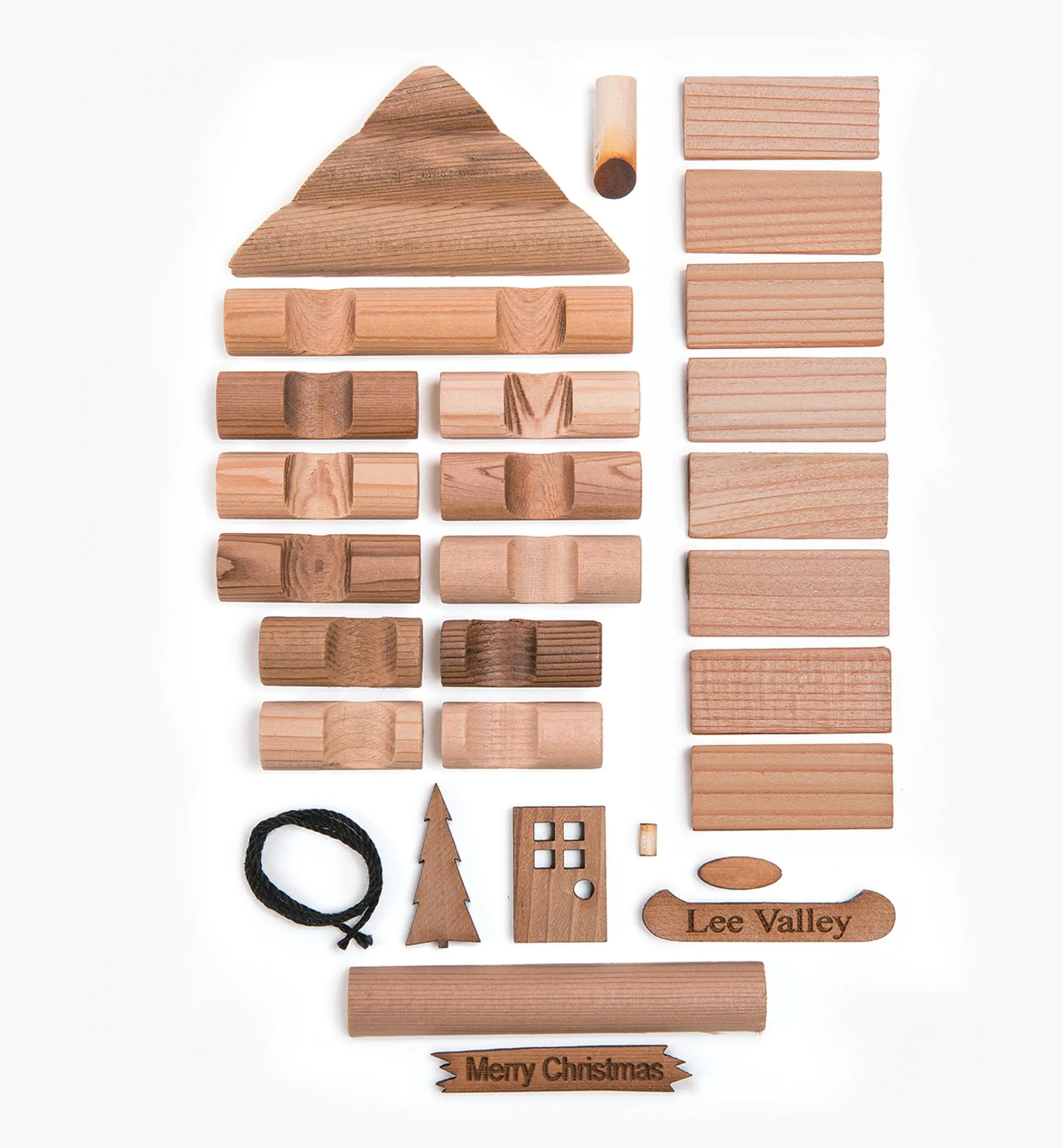 Lee Valley Décor>Log Cabin And Barn Ornament Kits